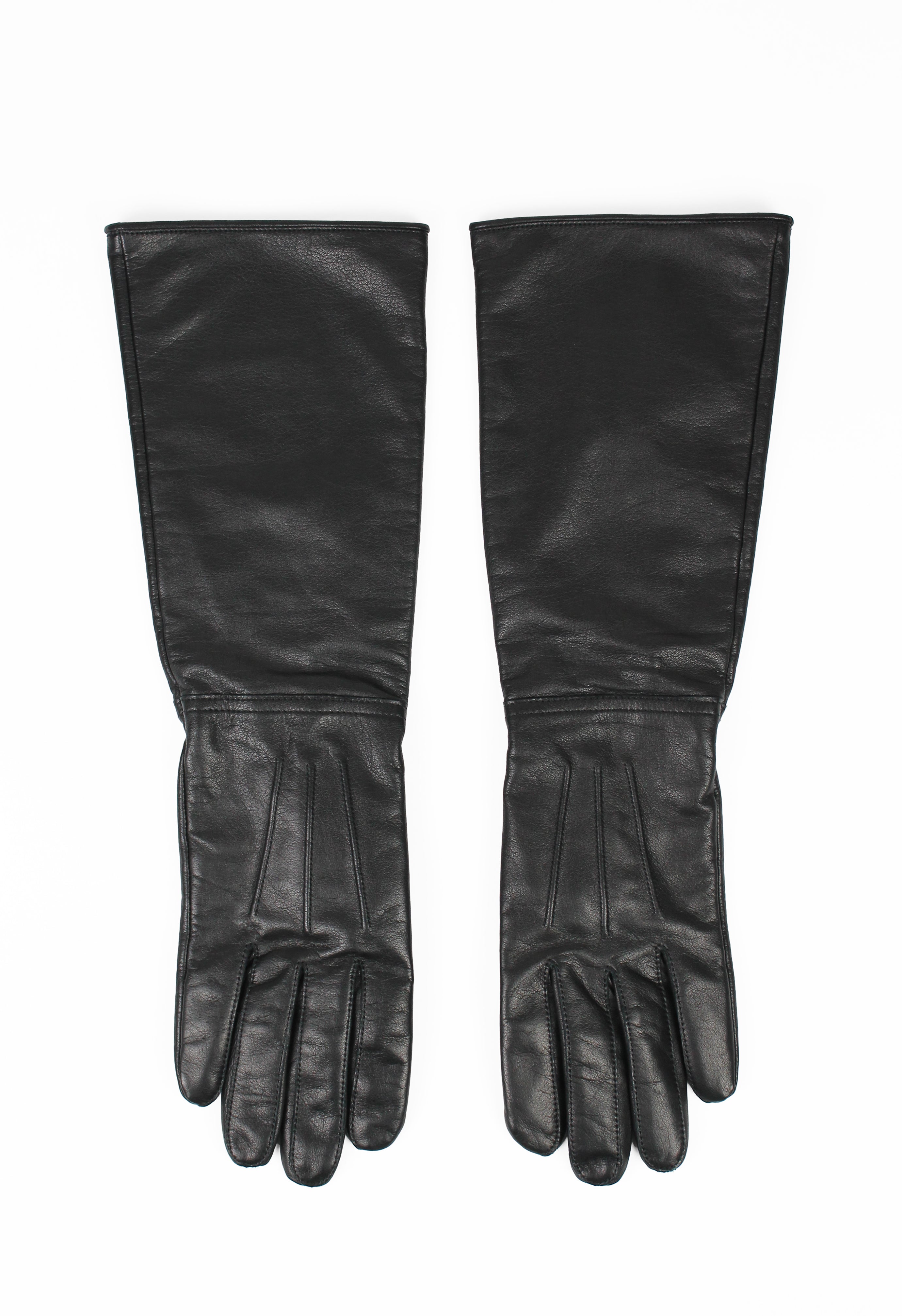 YOHJI YAMAMOTO POUR HOMME FW 2022 LONG LEATHER GLOVES