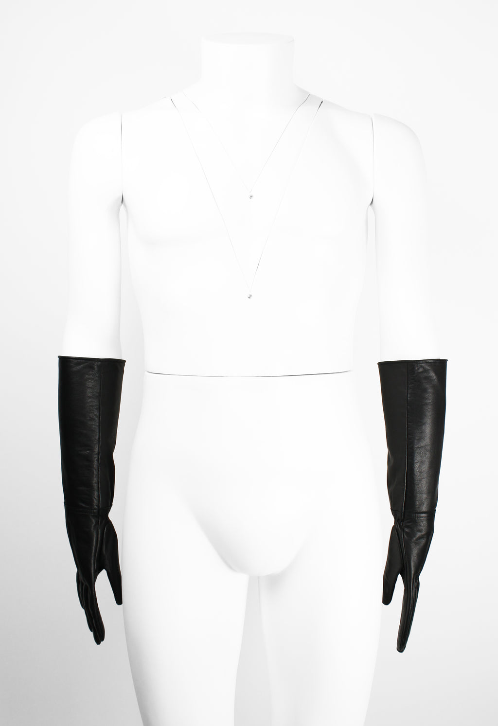 YOHJI YAMAMOTO POUR HOMME FW 2022 LONG LEATHER GLOVES