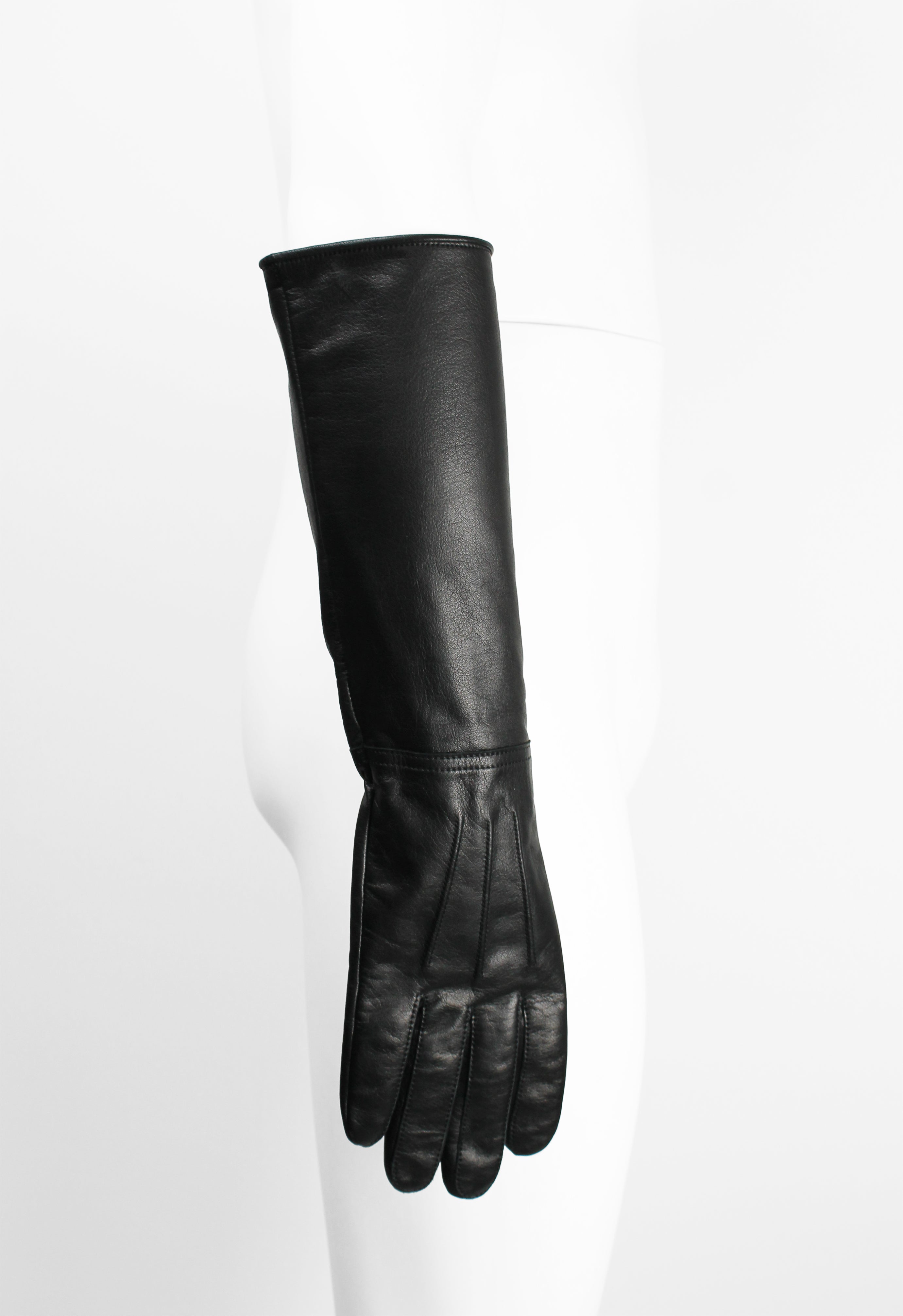 YOHJI YAMAMOTO POUR HOMME FW 2022 LONG LEATHER GLOVES