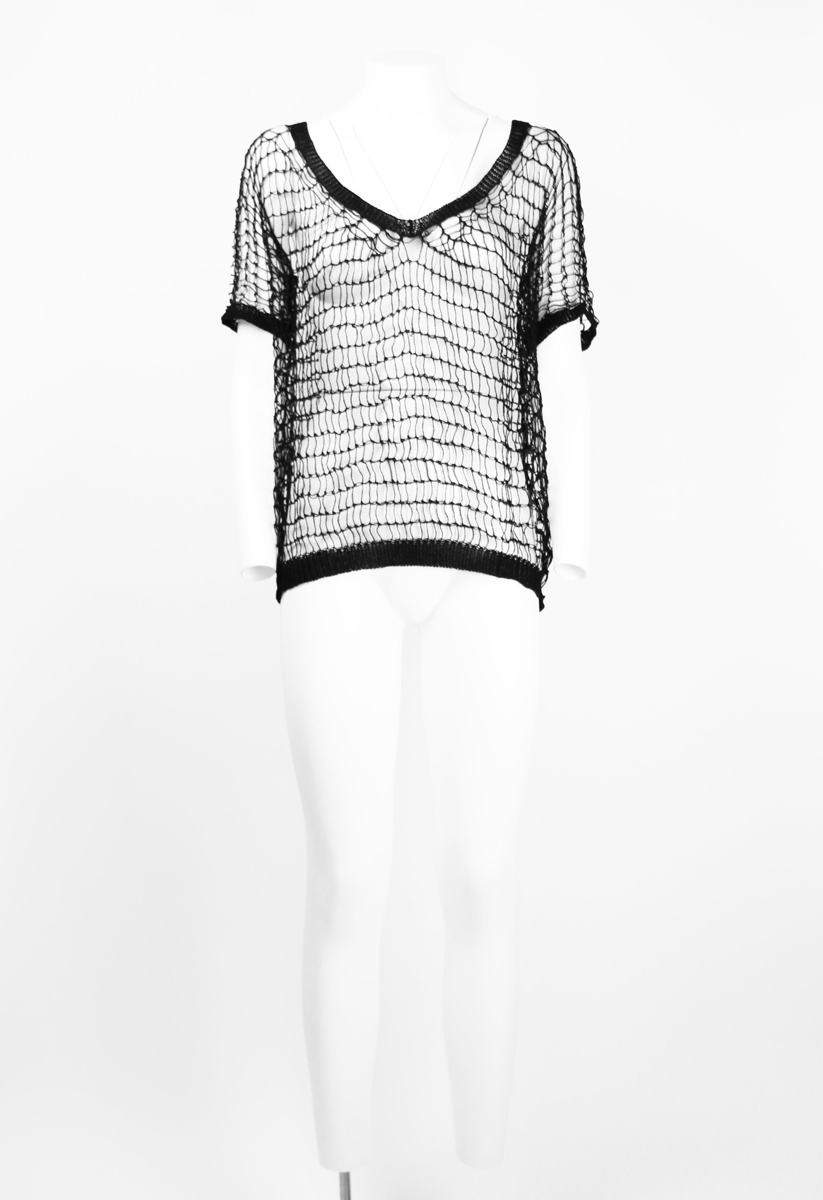 YOHJI YAMAMOTO SS 2004 WIDE MESH TOP