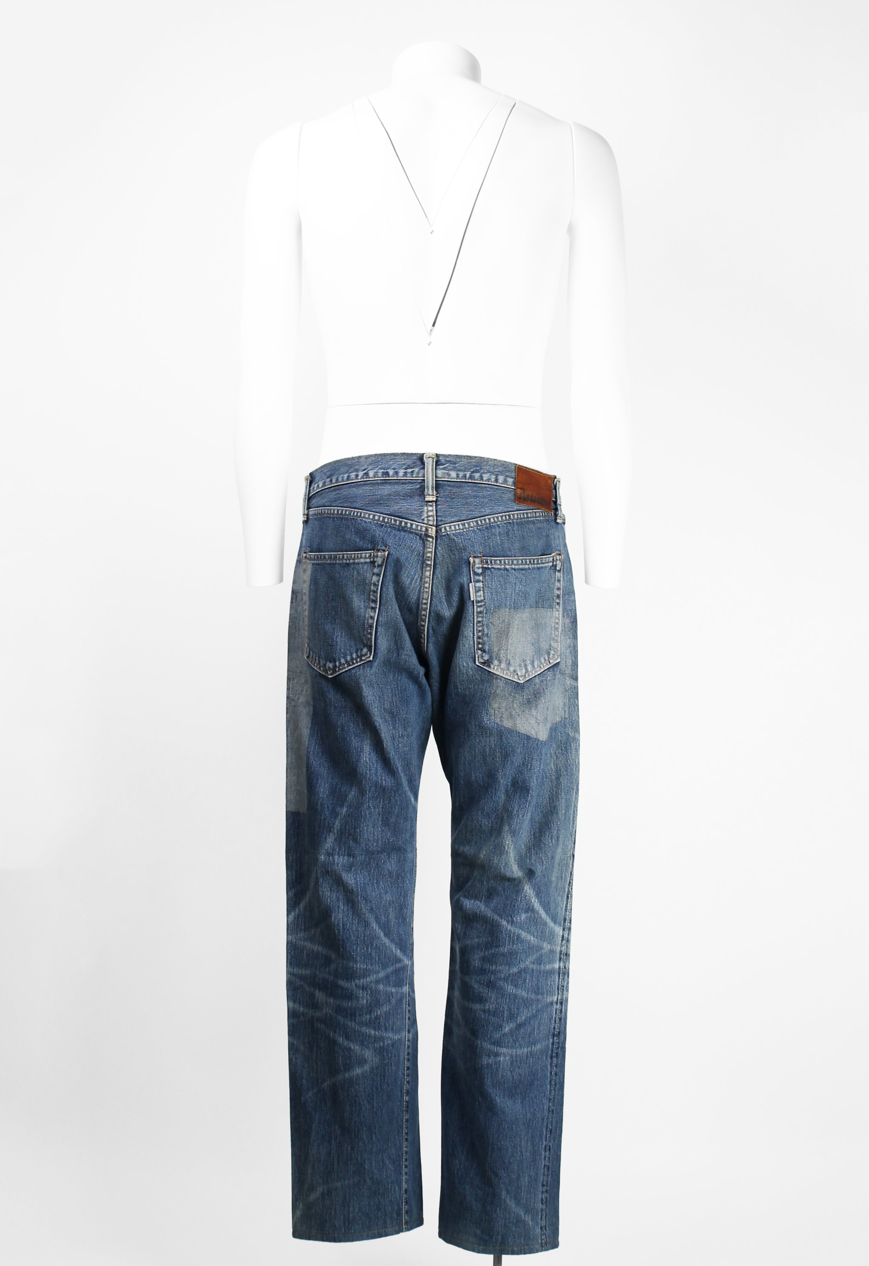 YOHJI YAMAMOTO POUR HOMME X SPOTTED HORSE SS 2002 MAGIC WASH JEANS