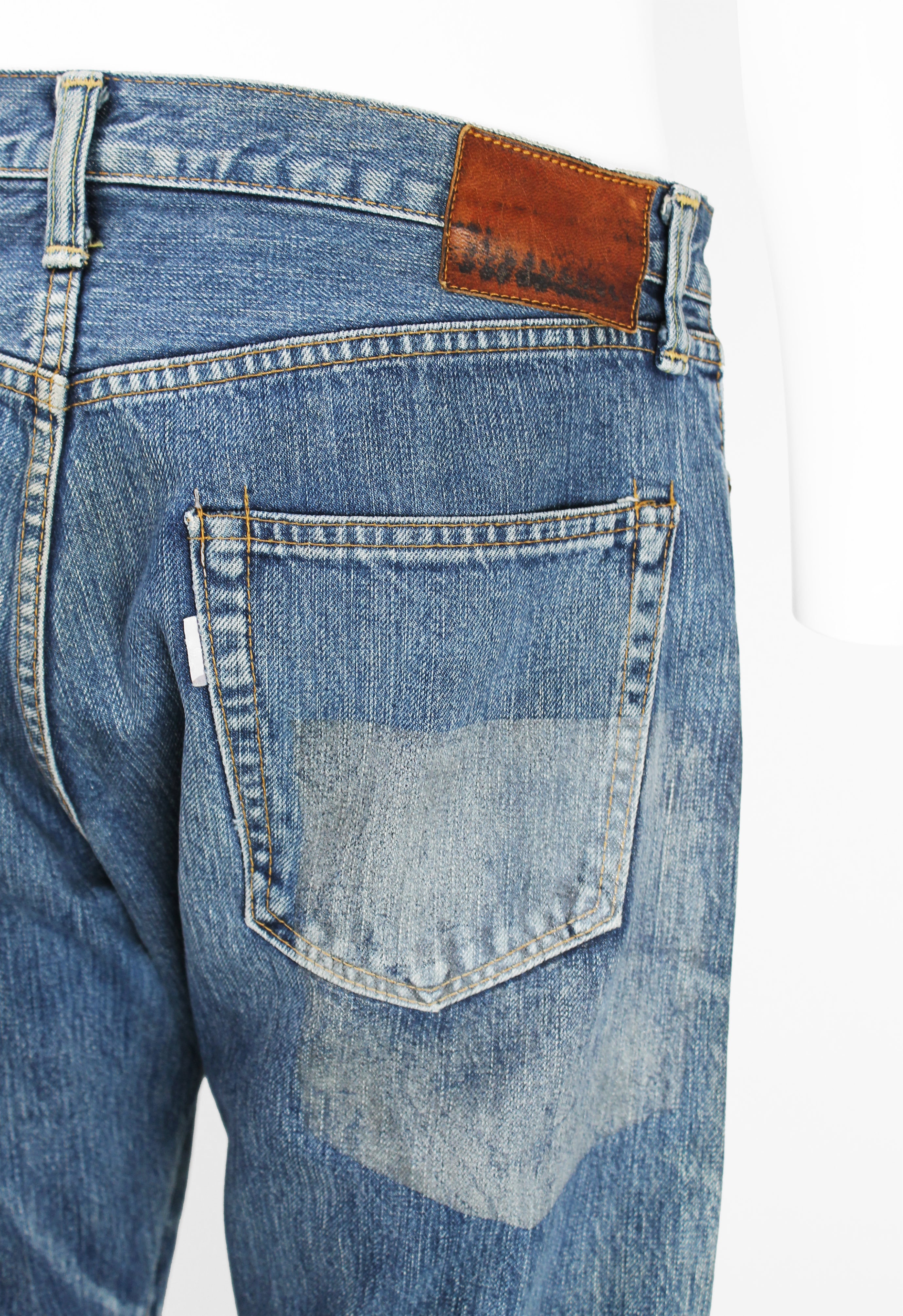 YOHJI YAMAMOTO POUR HOMME X SPOTTED HORSE SS 2002 MAGIC WASH JEANS
