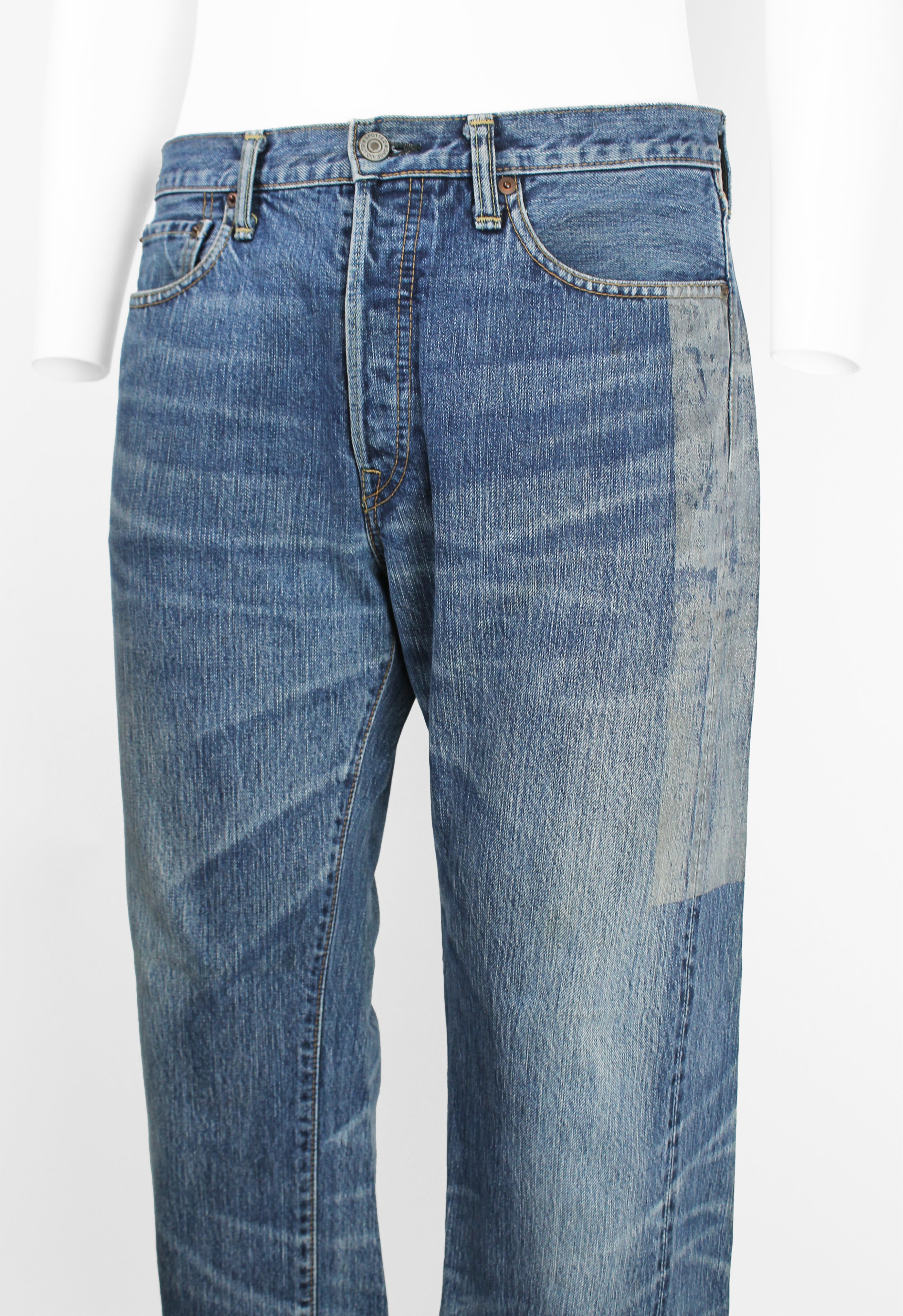 YOHJI YAMAMOTO POUR HOMME X SPOTTED HORSE SS 2002 MAGIC WASH JEANS