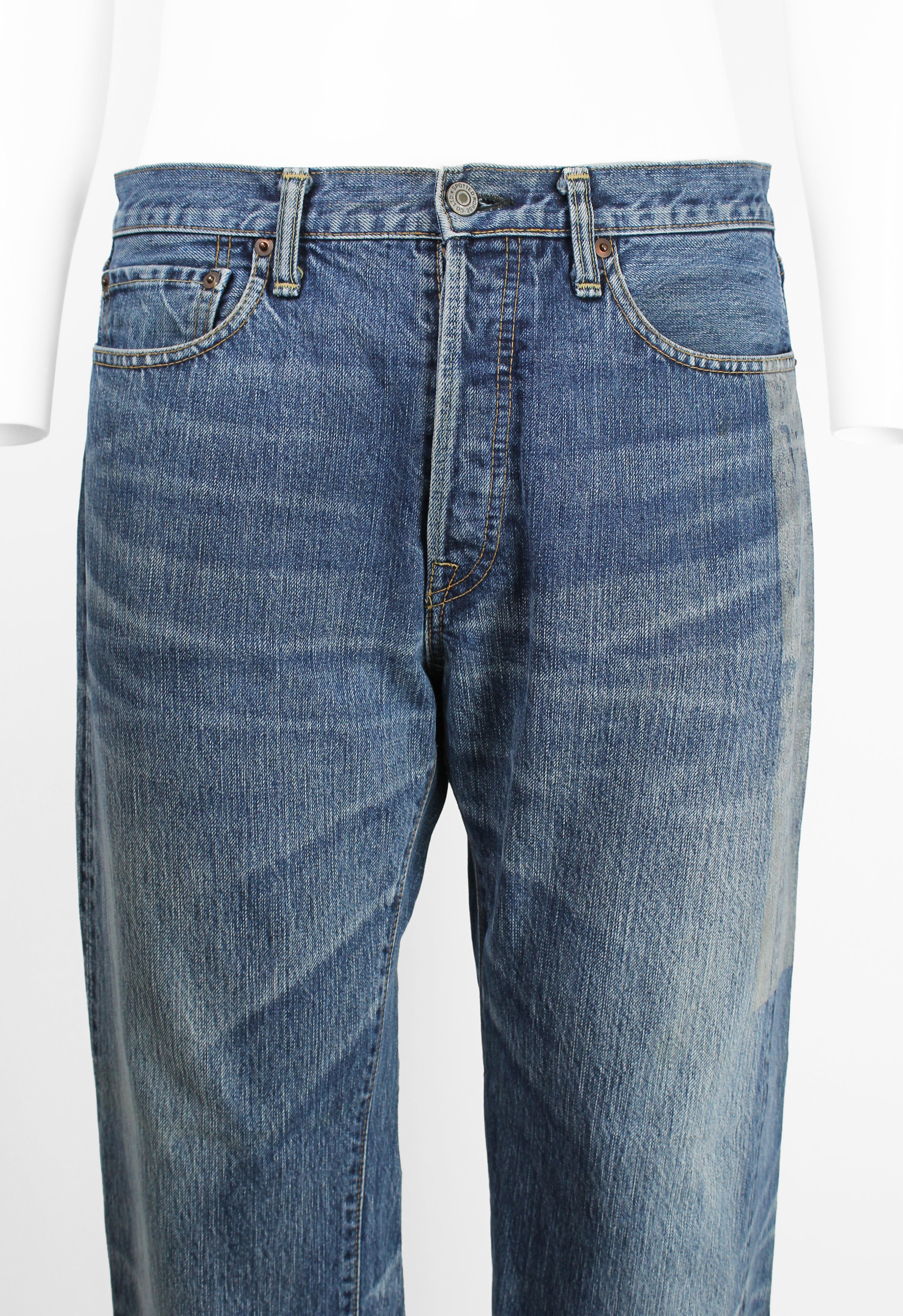 YOHJI YAMAMOTO POUR HOMME X SPOTTED HORSE SS 2002 MAGIC WASH JEANS
