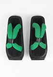 YOHJI YAMAMOTO X ADIDAS SS 2004 GREEN PLATFORM SANDALS