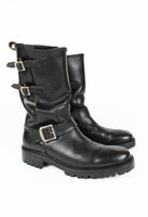 YOHJI YAMAMOTO Y'S ENGINEER BELTED BUCKLE BOOTS