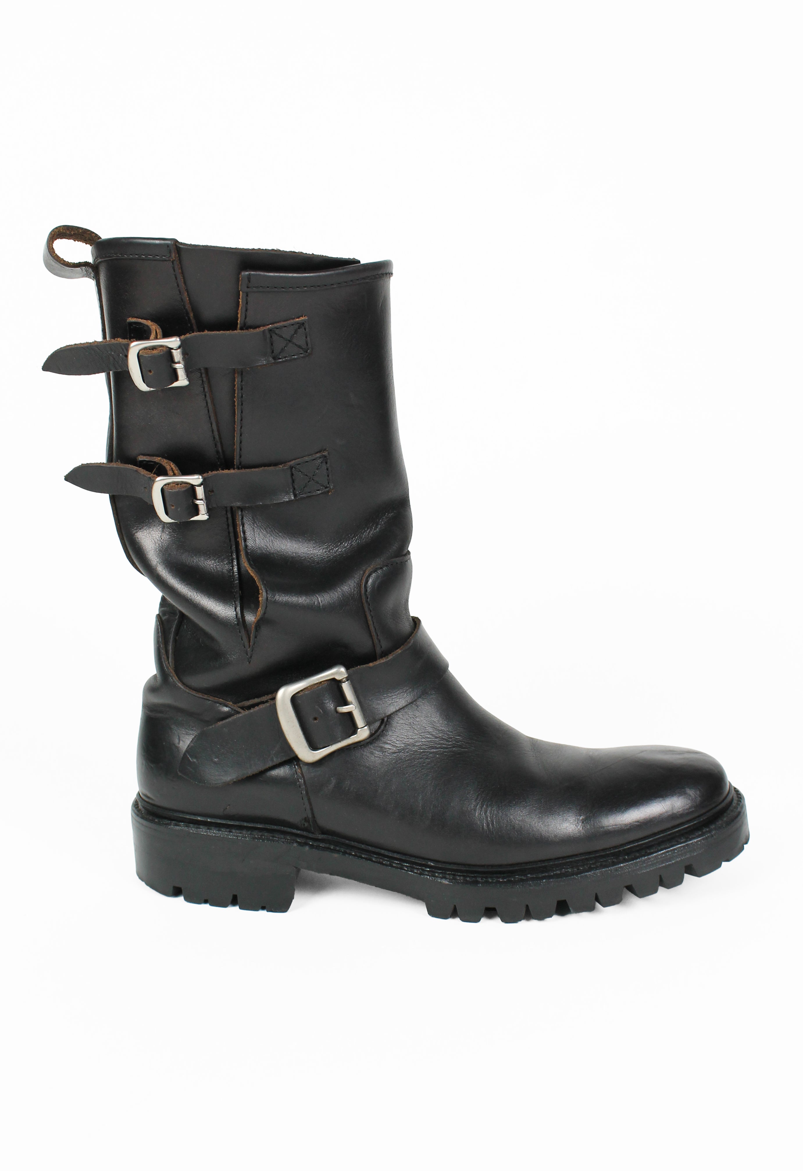 YOHJI YAMAMOTO Y'S ENGINEER BELTED BUCKLE BOOTS