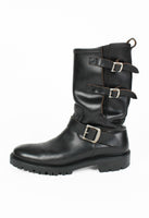 YOHJI YAMAMOTO Y'S ENGINEER BELTED BUCKLE BOOTS