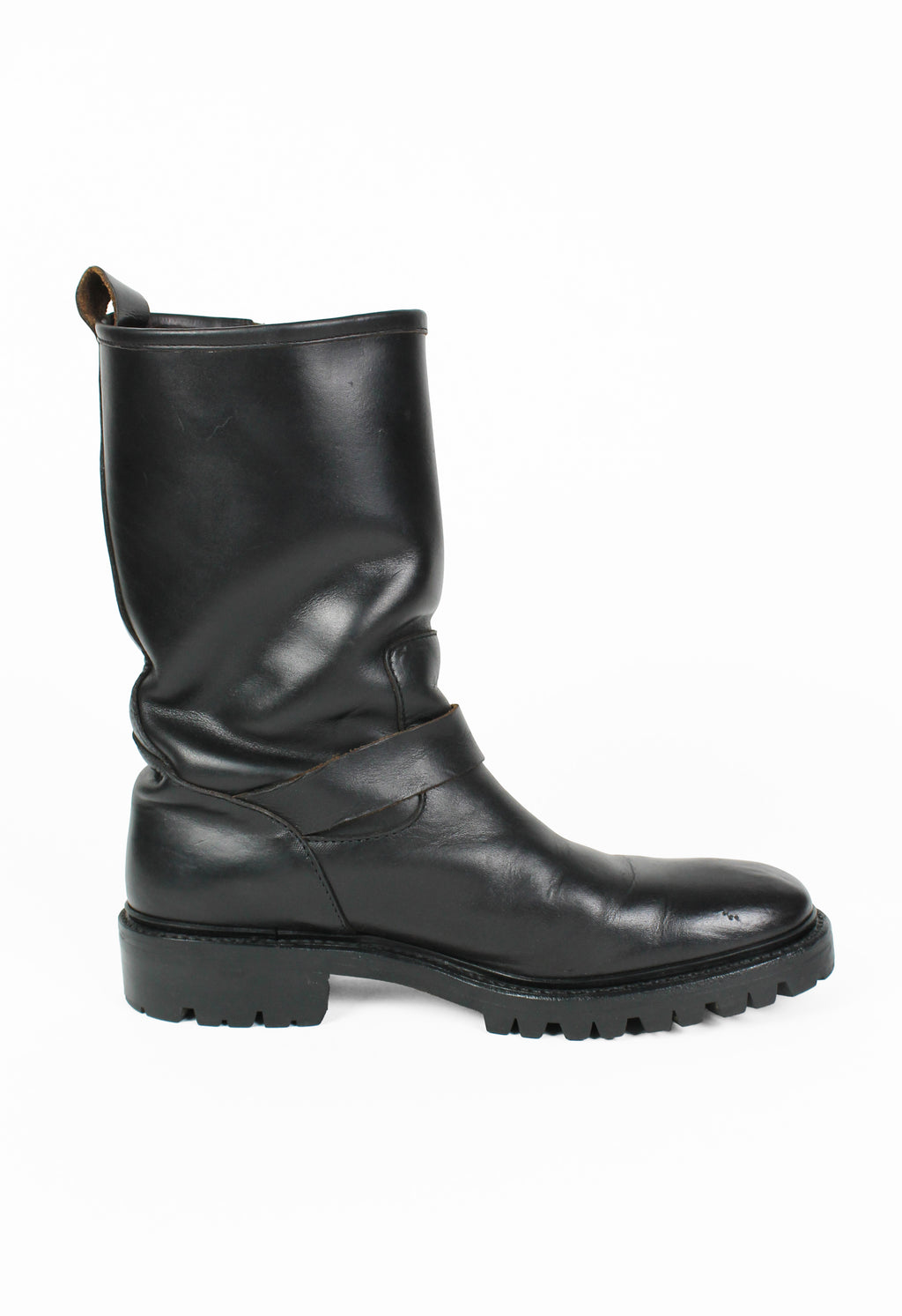 YOHJI YAMAMOTO Y'S ENGINEER BELTED BUCKLE BOOTS