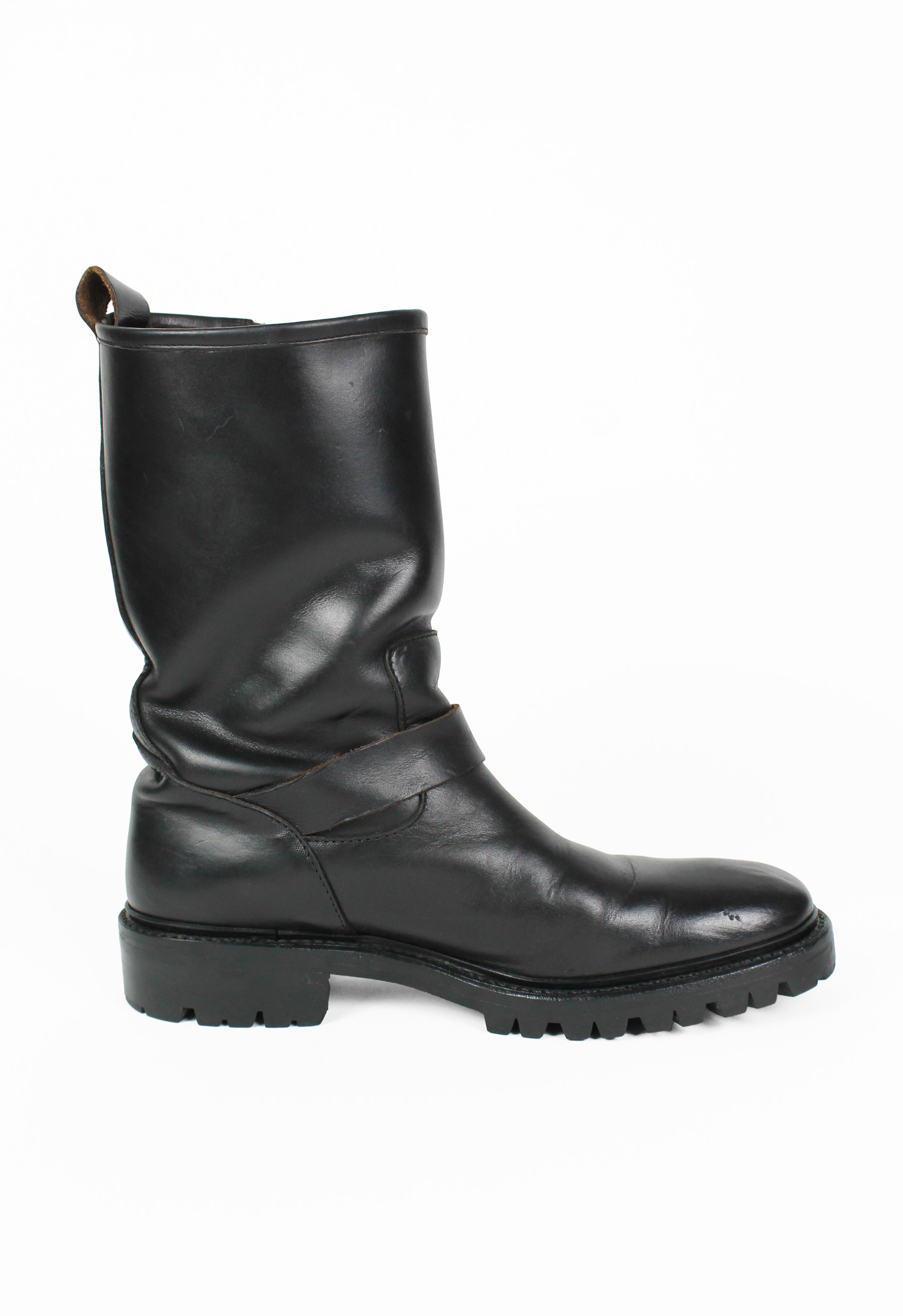 YOHJI YAMAMOTO Y'S ENGINEER BELTED BUCKLE BOOTS