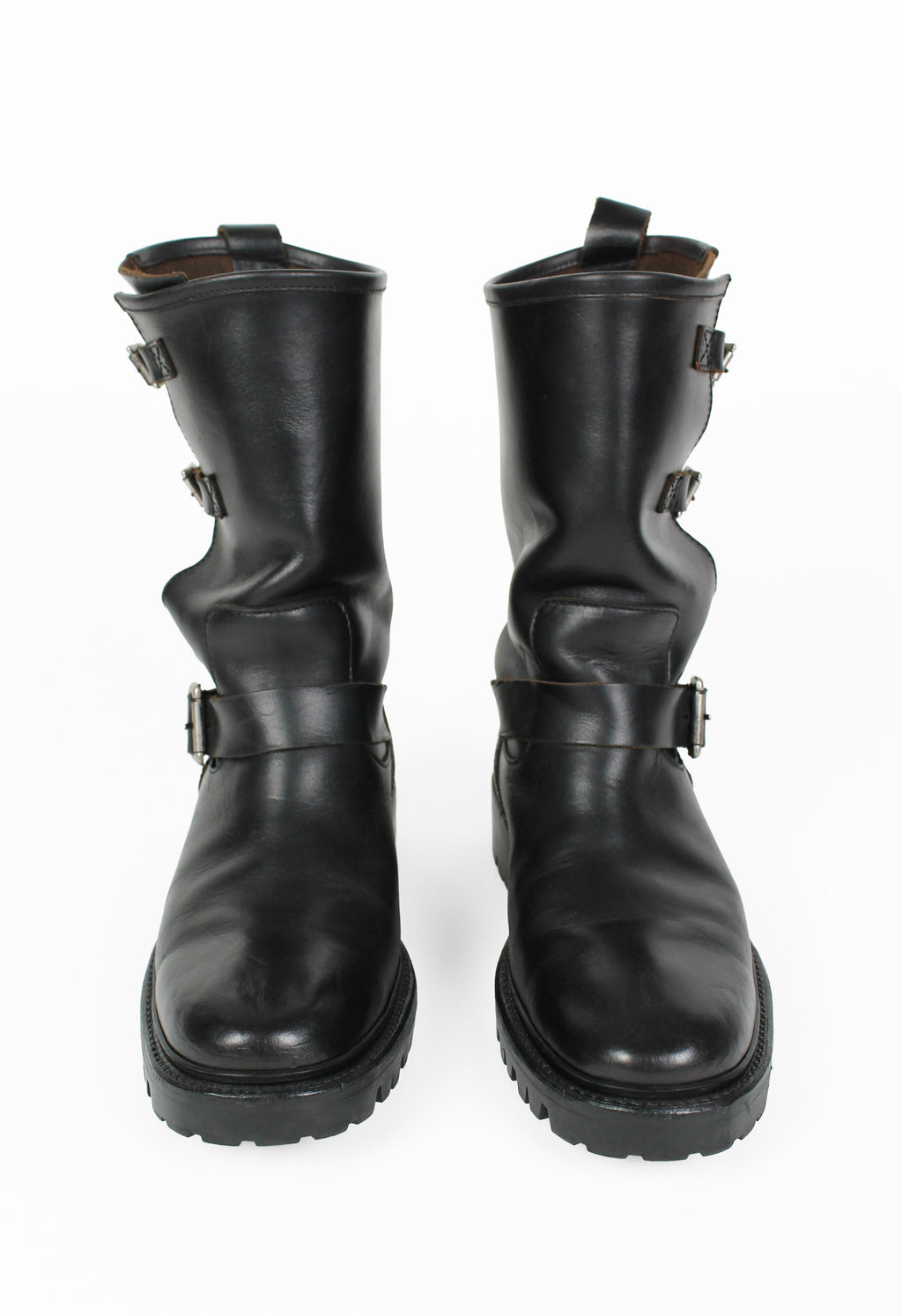 YOHJI YAMAMOTO Y'S ENGINEER BELTED BUCKLE BOOTS