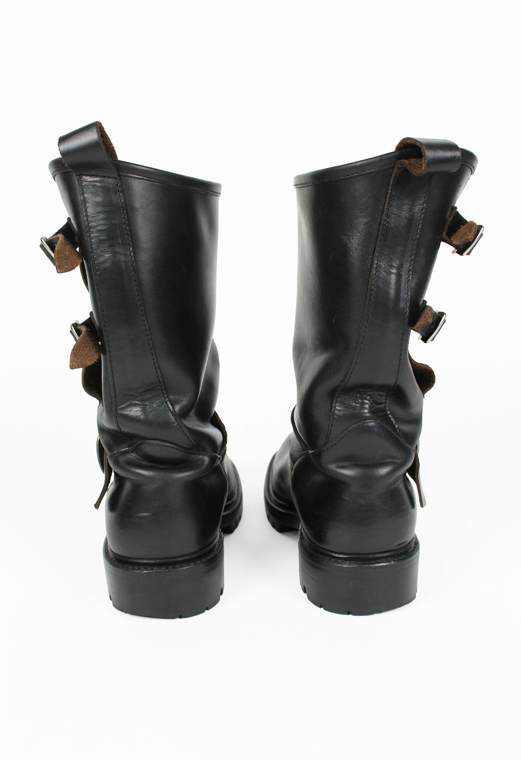 YOHJI YAMAMOTO Y'S ENGINEER BELTED BUCKLE BOOTS