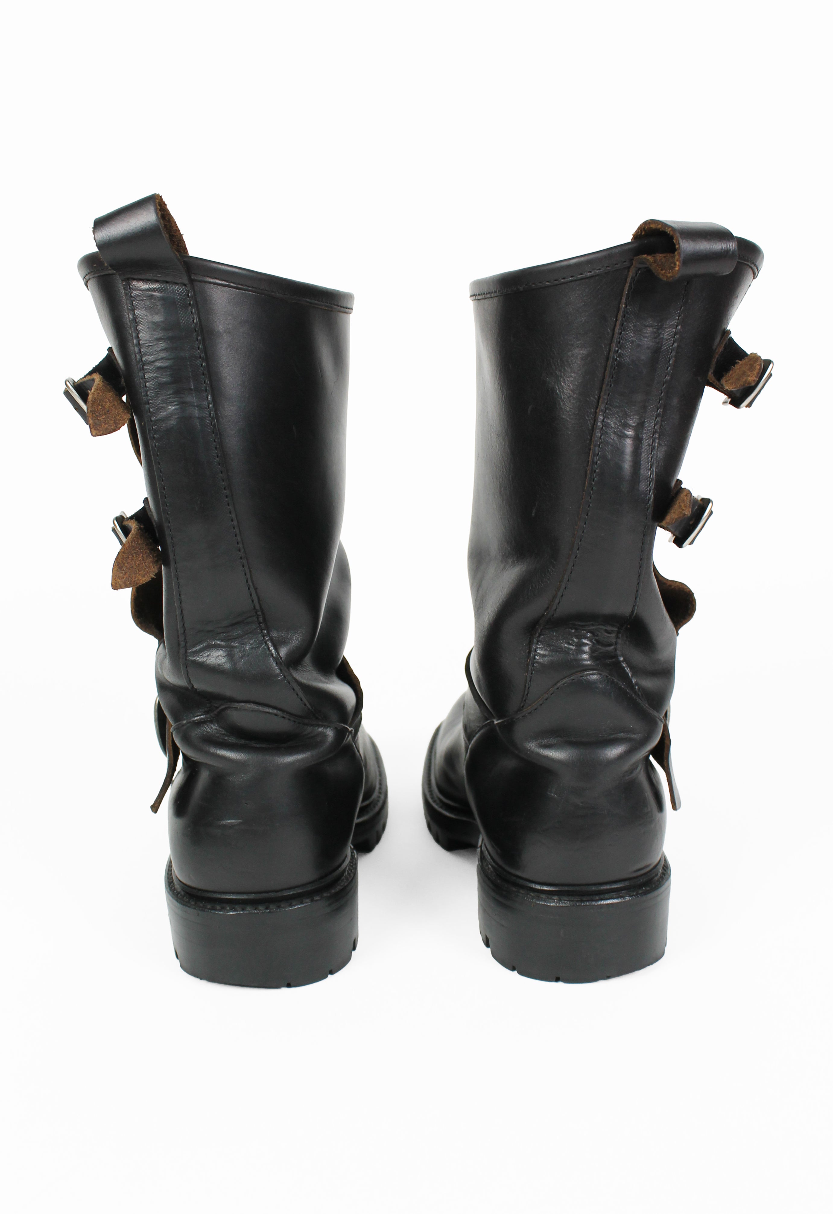 YOHJI YAMAMOTO Y'S ENGINEER BELTED BUCKLE BOOTS