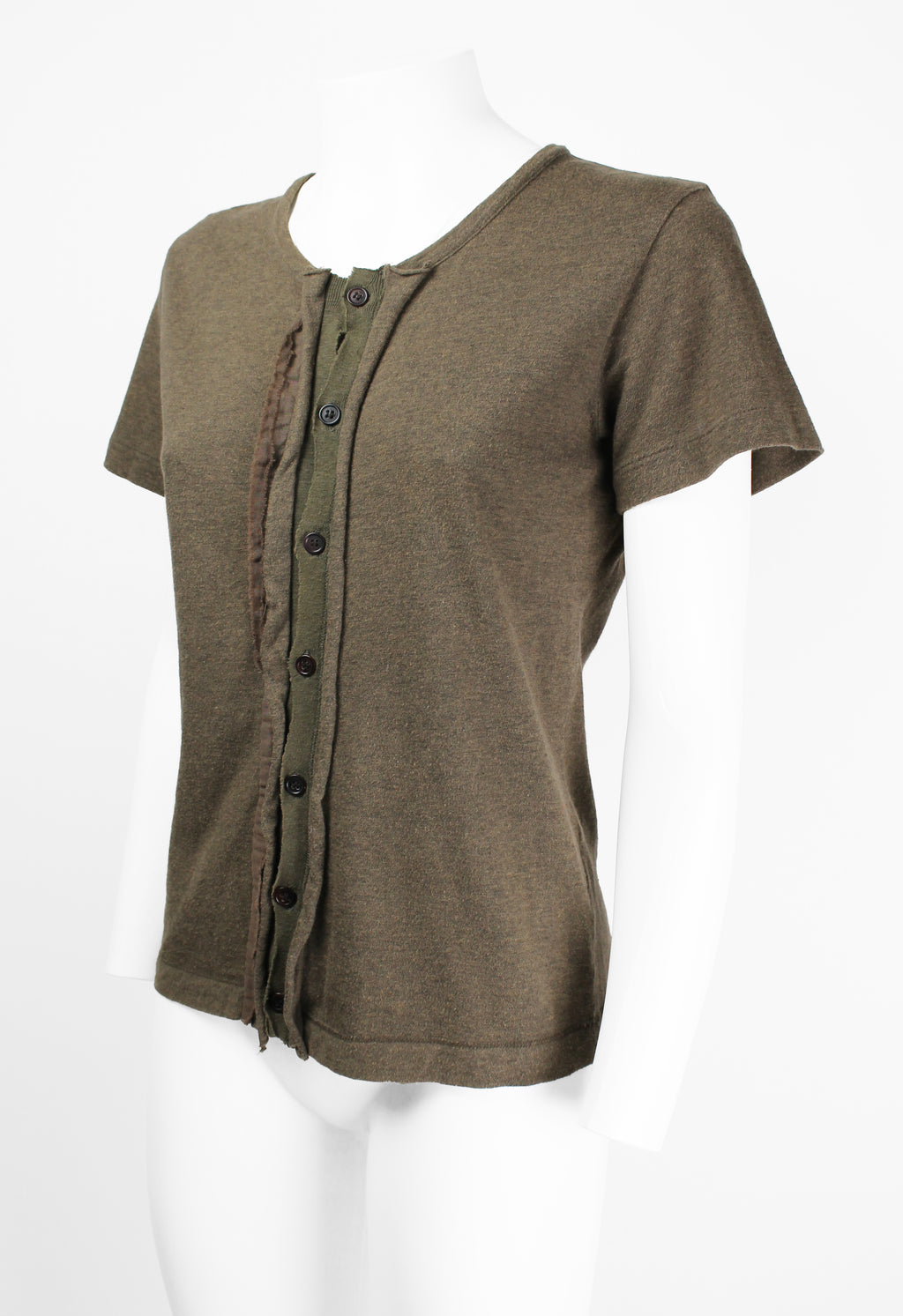 YOHJI YAMAMOTO Y'S FRILLED BUTTON TOP
