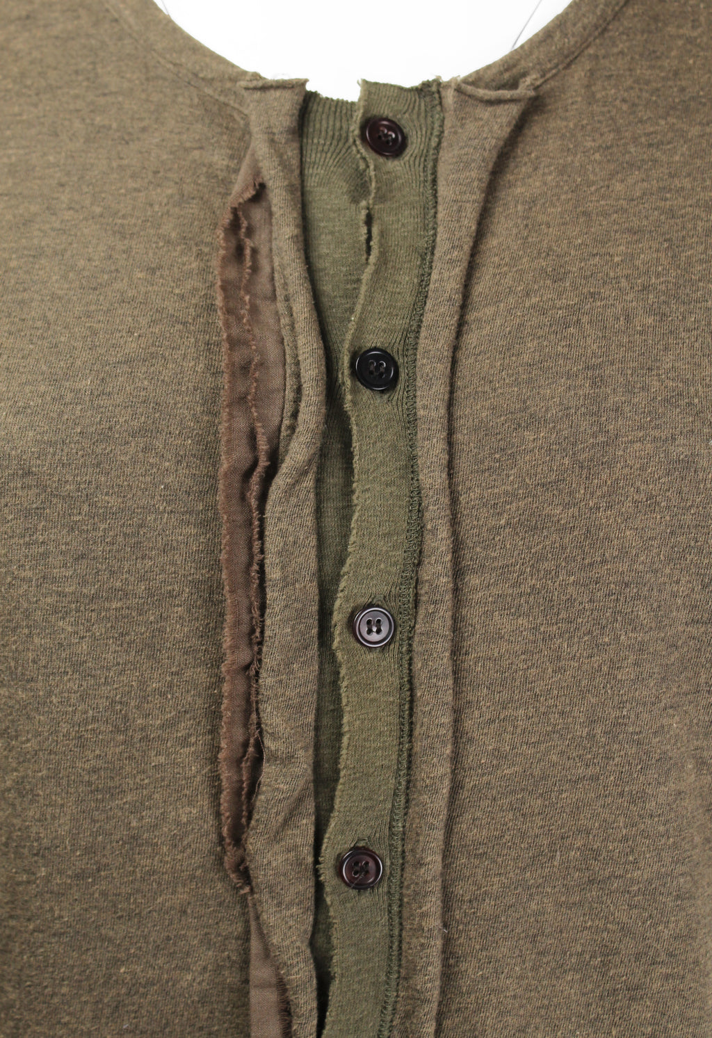 YOHJI YAMAMOTO Y'S FRILLED BUTTON TOP