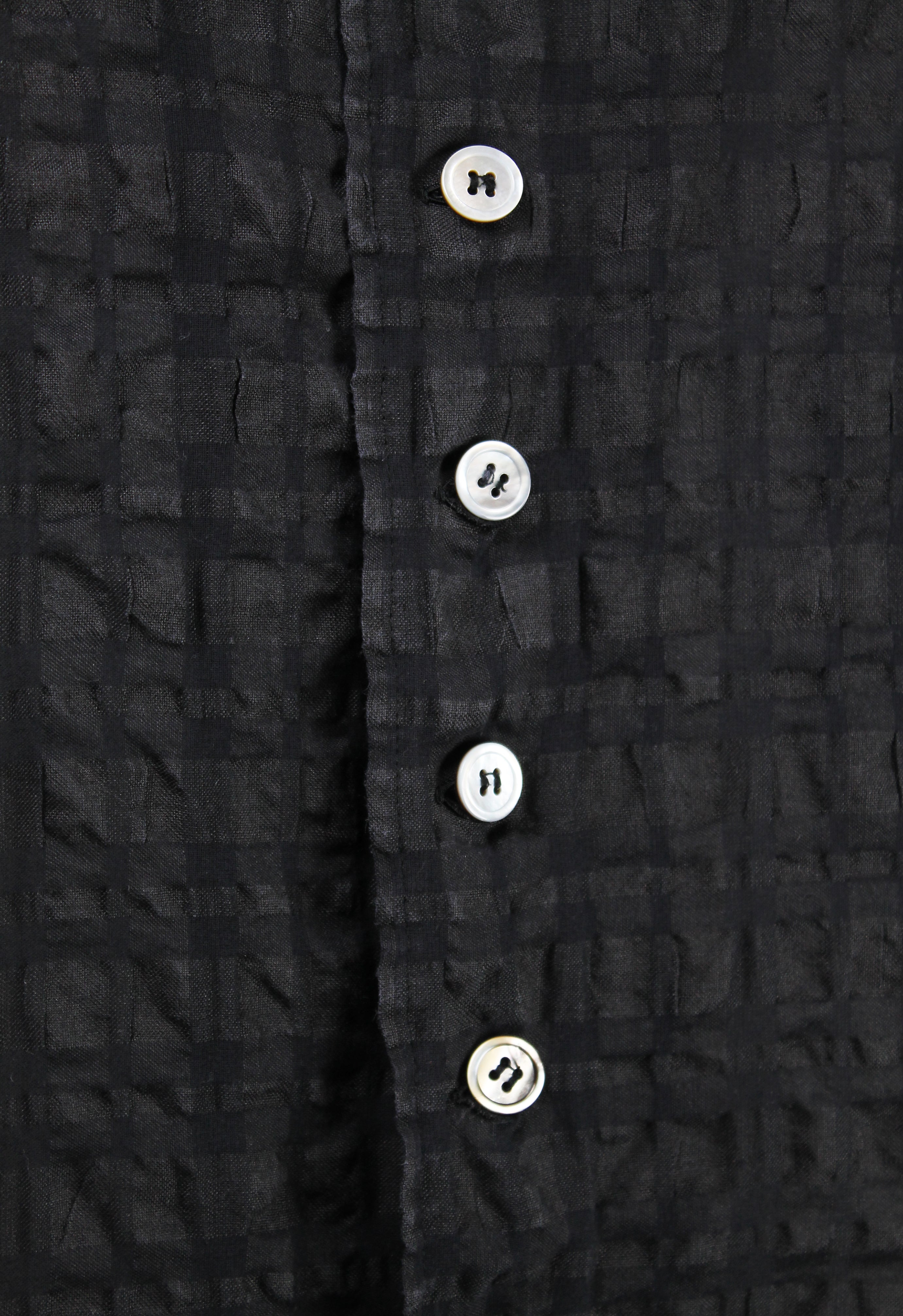 YOHJI YAMAMOTO Y'S CHECK SEERSUCKER SHIRT