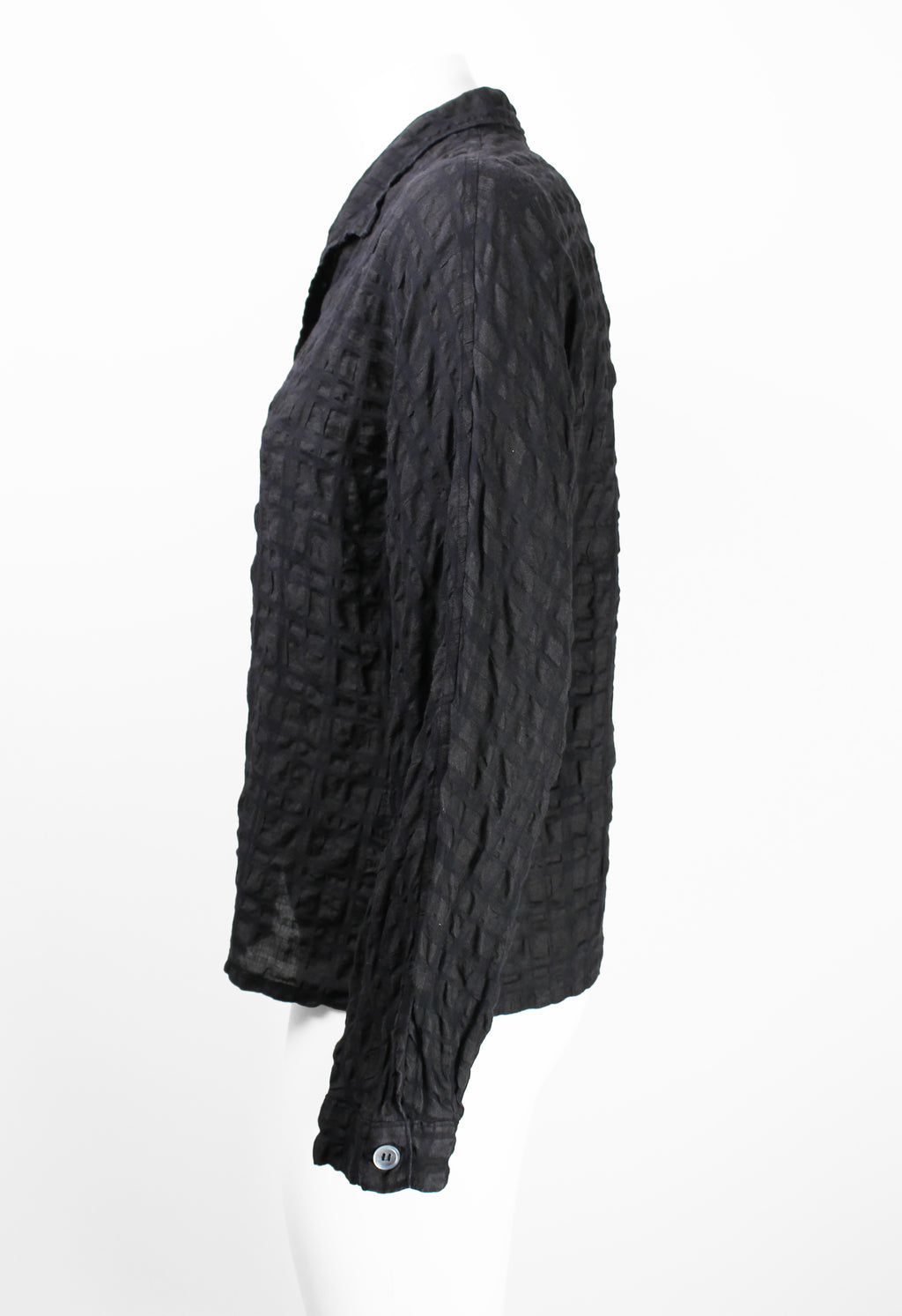 YOHJI YAMAMOTO Y'S CHECK SEERSUCKER SHIRT
