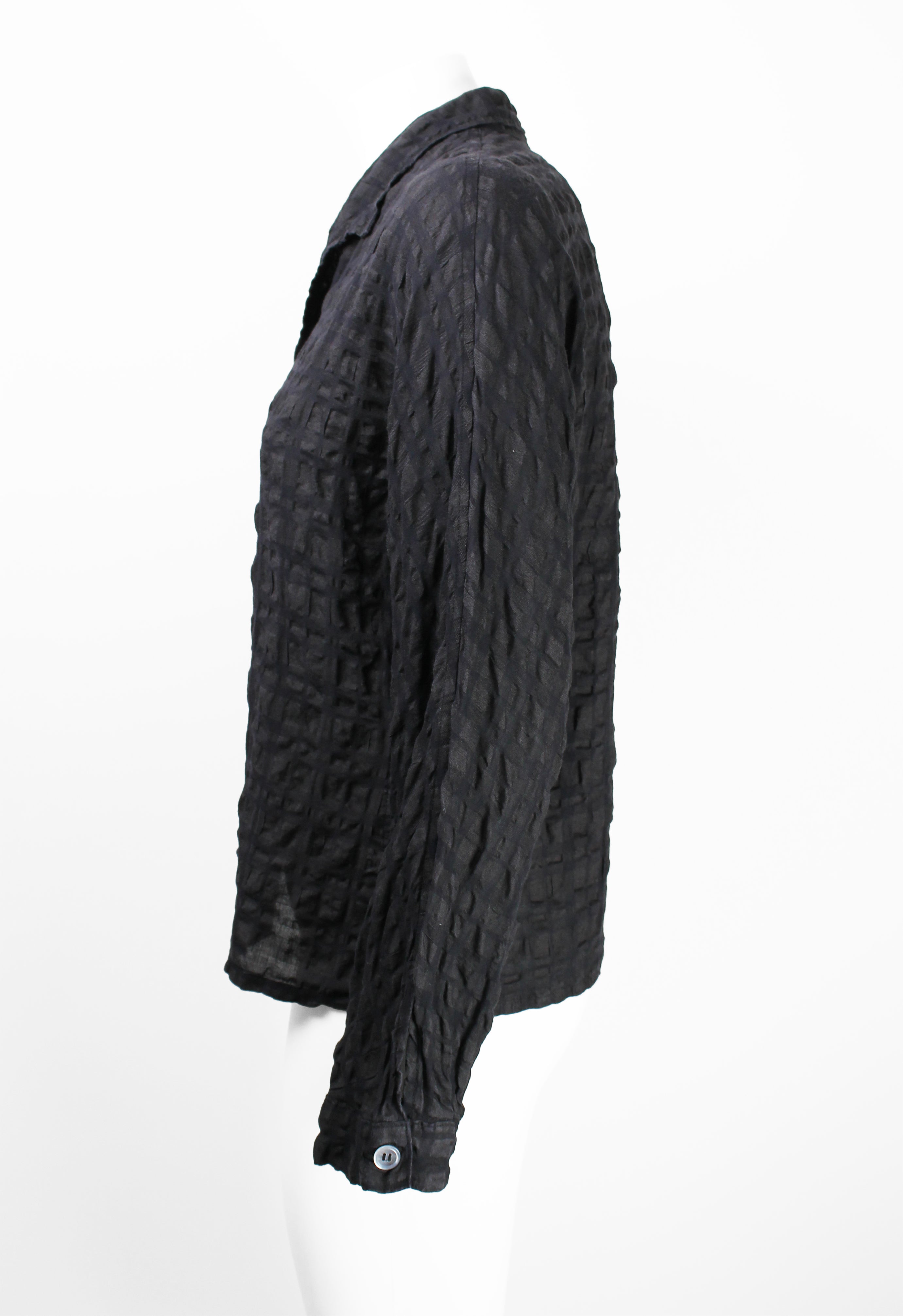 YOHJI YAMAMOTO Y'S CHECK SEERSUCKER SHIRT