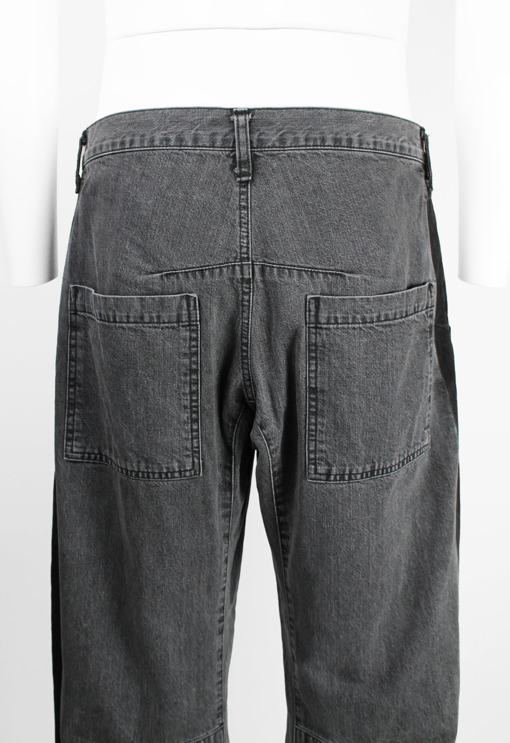 YOHJI YAMAMOTO Y'S GREY CURVED JEANS