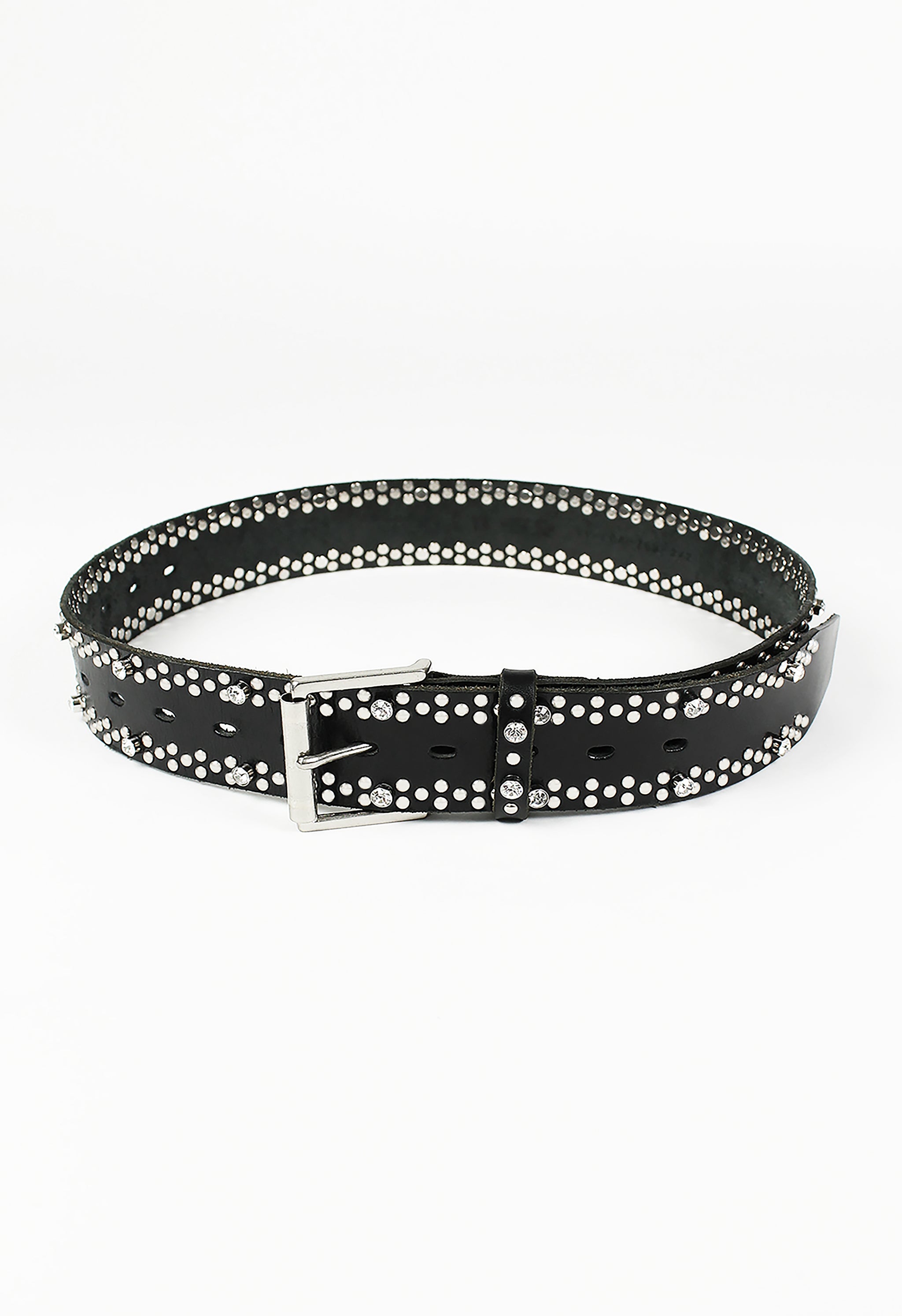 COW LEATHER25MM LONG RING BELT(FREE SIZE Black): S'YTE｜THE