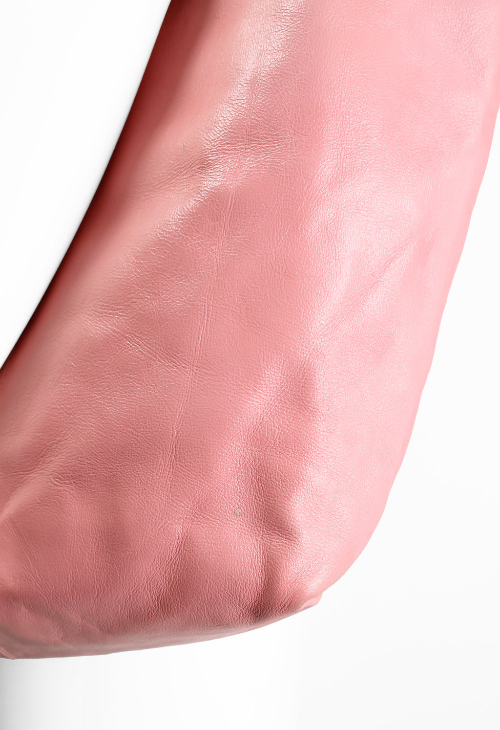 YOHJI YAMAMOTO Y'S DYED PINK LEATHER SHOPPER BAG