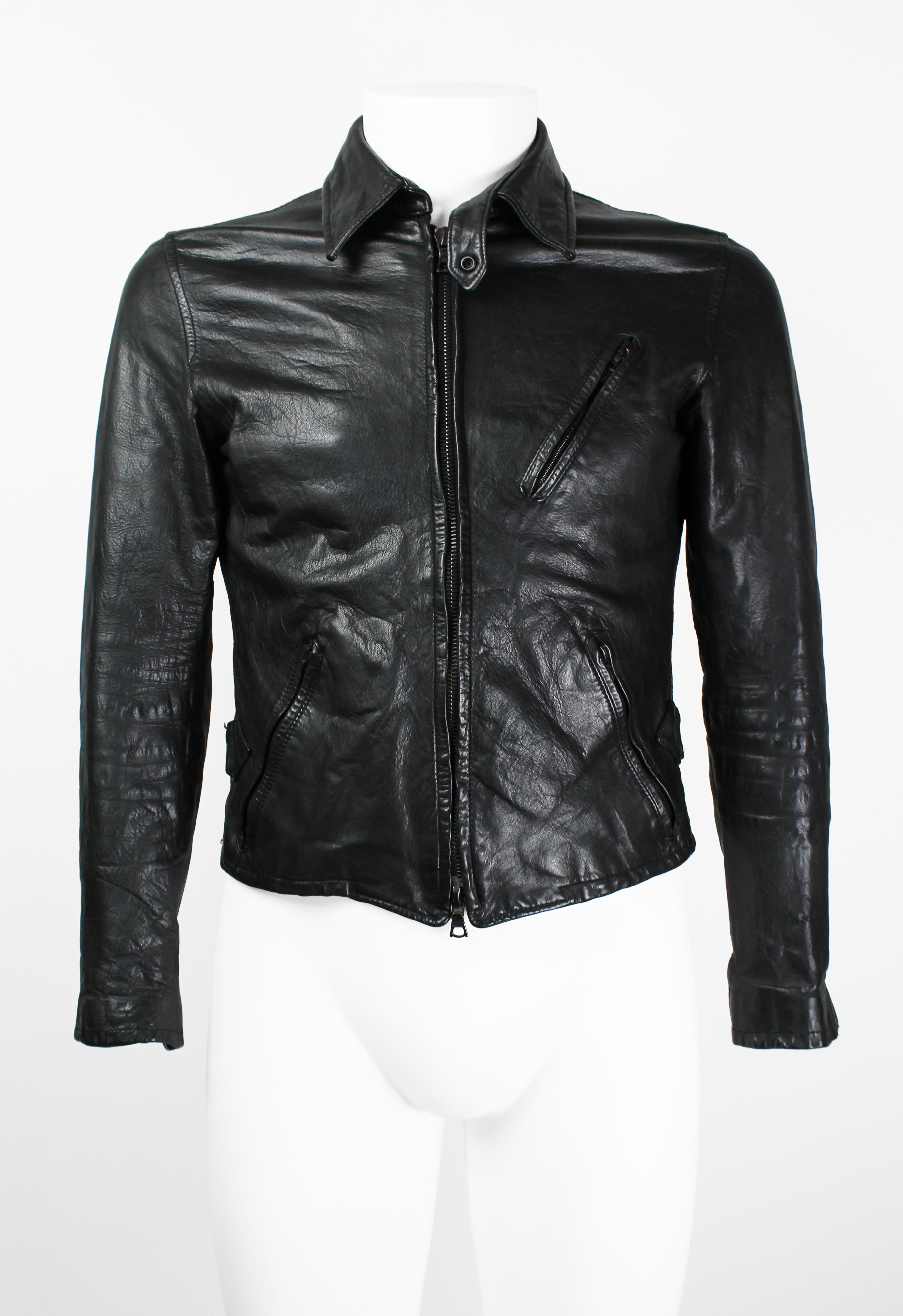 YOHJI YAMAMOTO Y'S FW 2008 LEATHER RIDERS JACKET