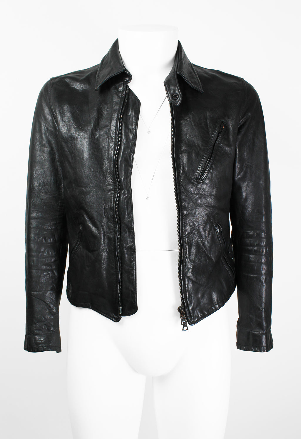 YOHJI YAMAMOTO Y'S FW 2008 LEATHER RIDERS JACKET