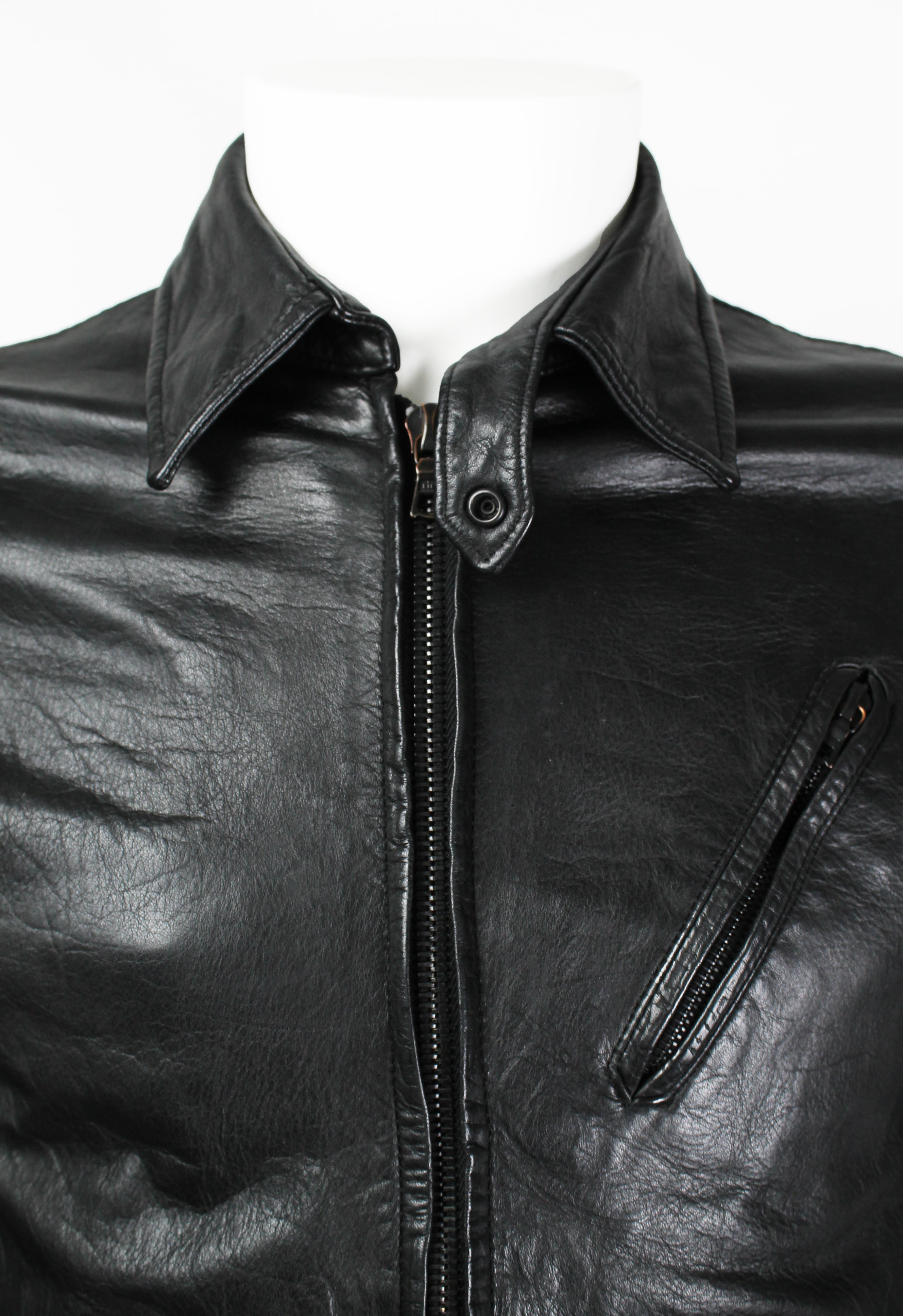 YOHJI YAMAMOTO Y'S FW 2008 LEATHER RIDERS JACKET