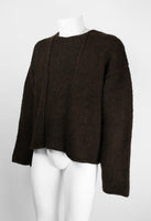 YOHJI YAMAMOTO Y'S 1990'S HAND KNIT HEAVY CROPPED JUMPER