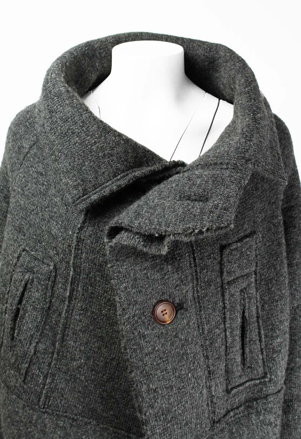 YOHJI YAMAMOTO Y'S FW 2014 HIGH NECK CROPPED KNIT