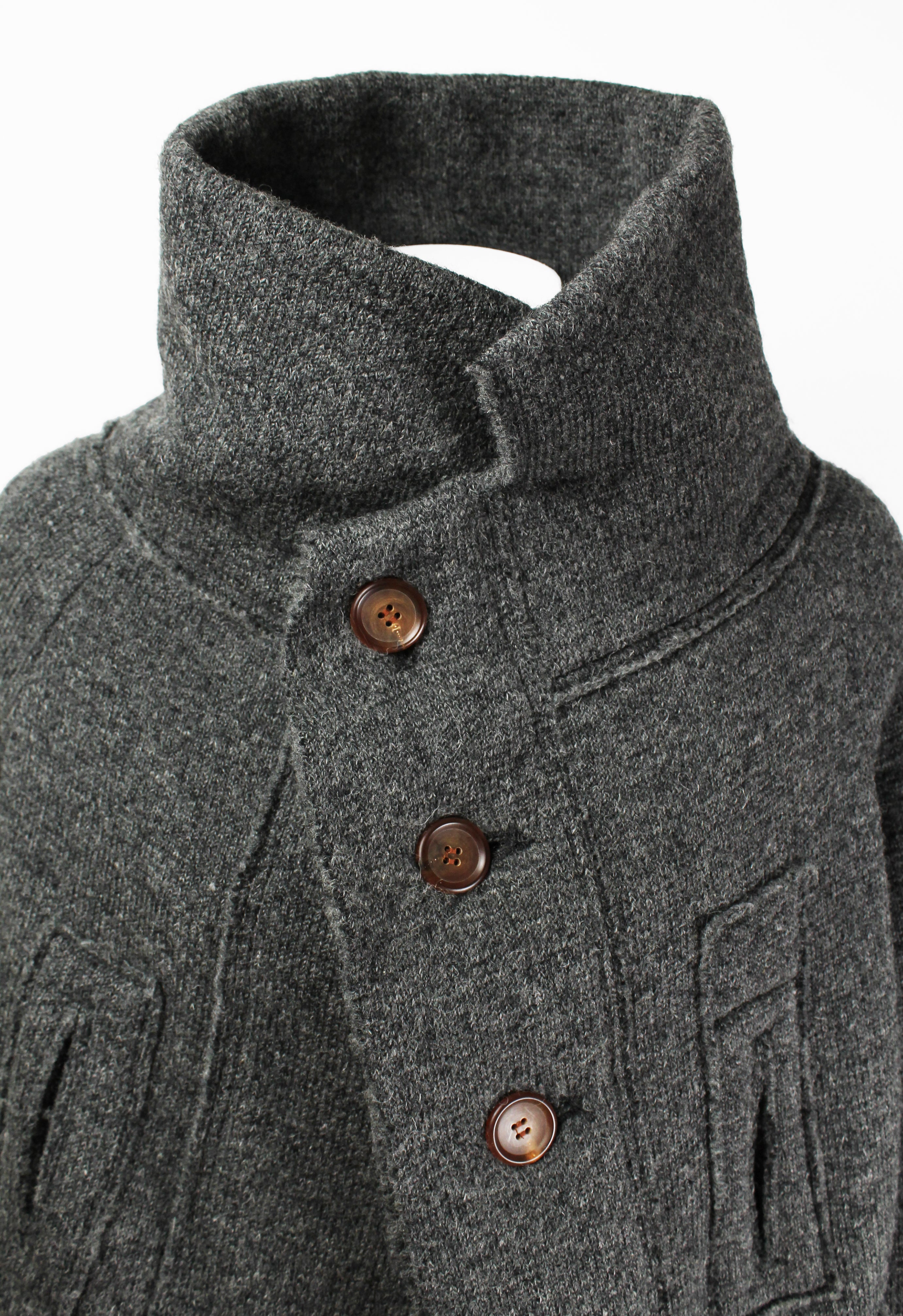 YOHJI YAMAMOTO Y'S FW 2014 HIGH NECK CROPPED KNIT