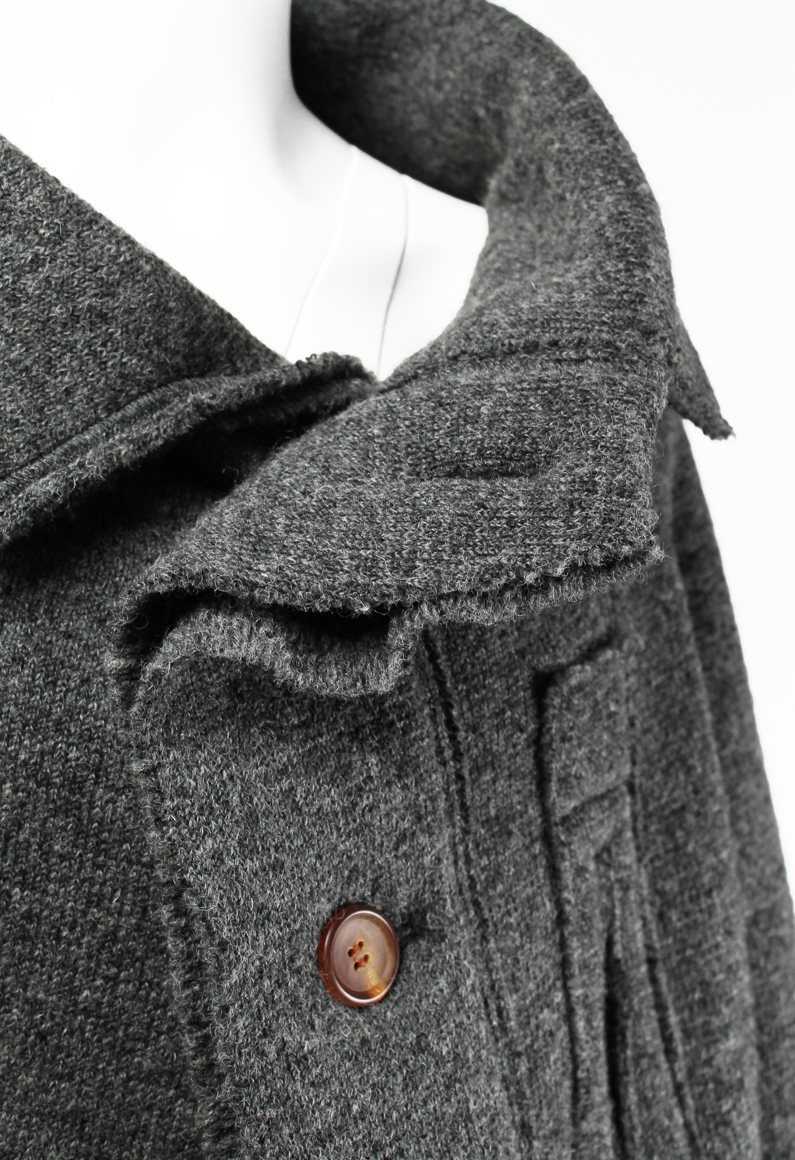 YOHJI YAMAMOTO Y'S FW 2014 HIGH NECK CROPPED KNIT