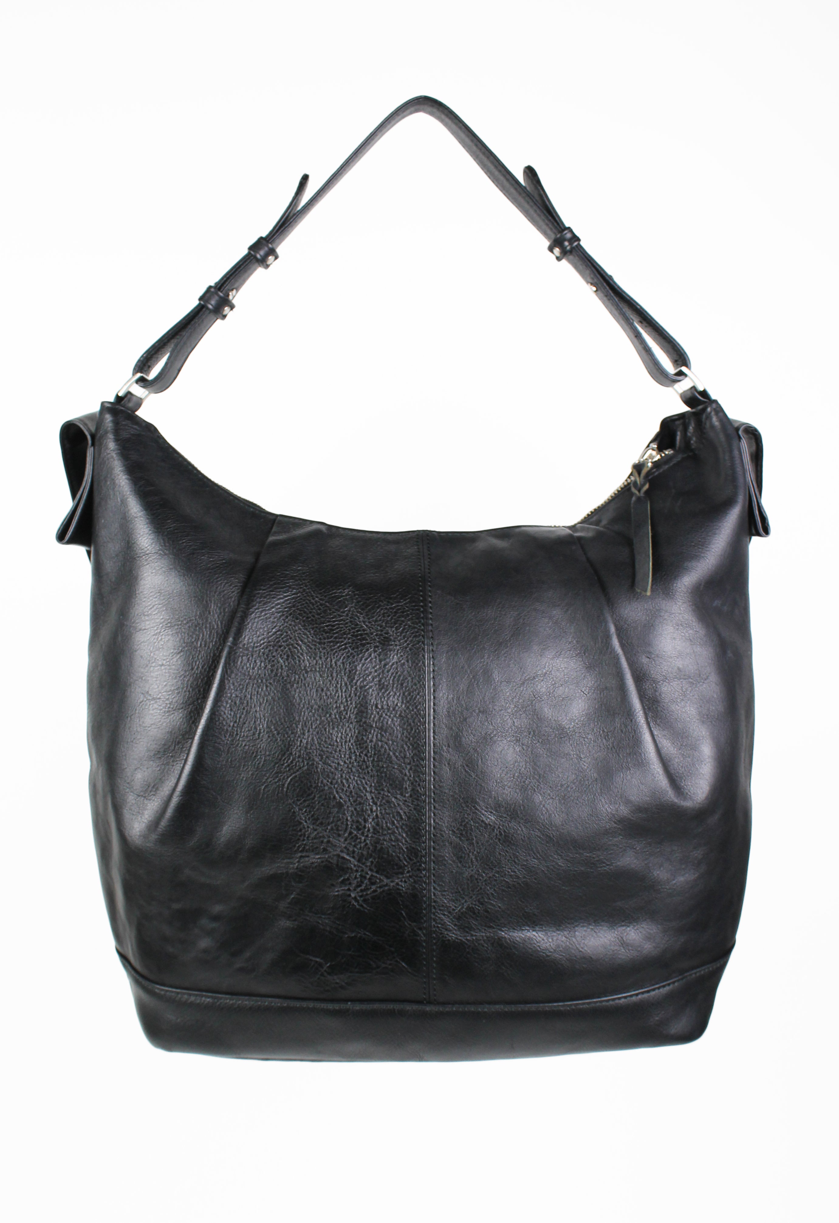 YOHJI YAMAMOTO Y'S FW 2013 LARGE LEATHER DOUBLE STRAP BAG