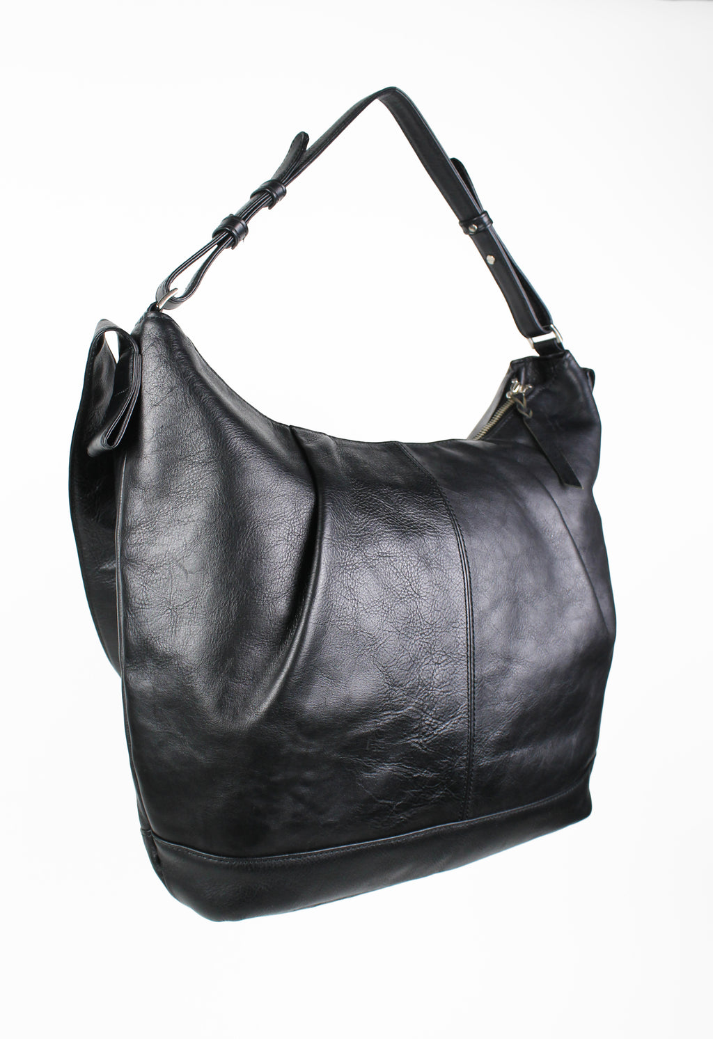 YOHJI YAMAMOTO Y'S FW 2013 LARGE LEATHER DOUBLE STRAP BAG