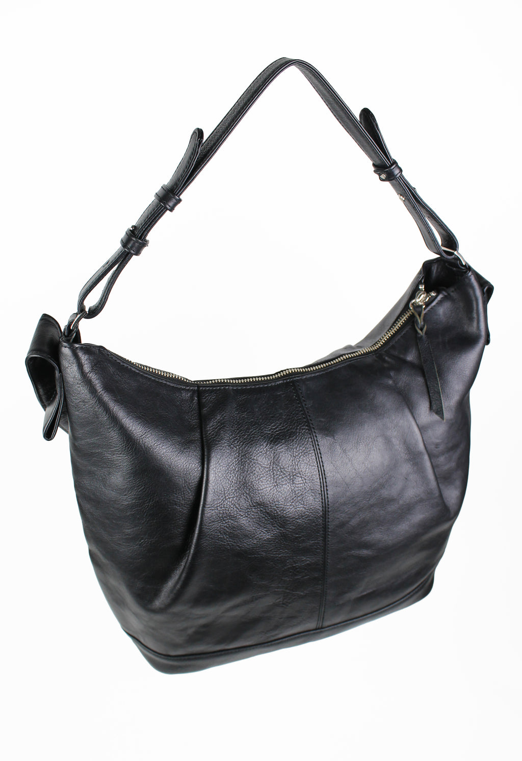 YOHJI YAMAMOTO Y'S FW 2013 LARGE LEATHER DOUBLE STRAP BAG