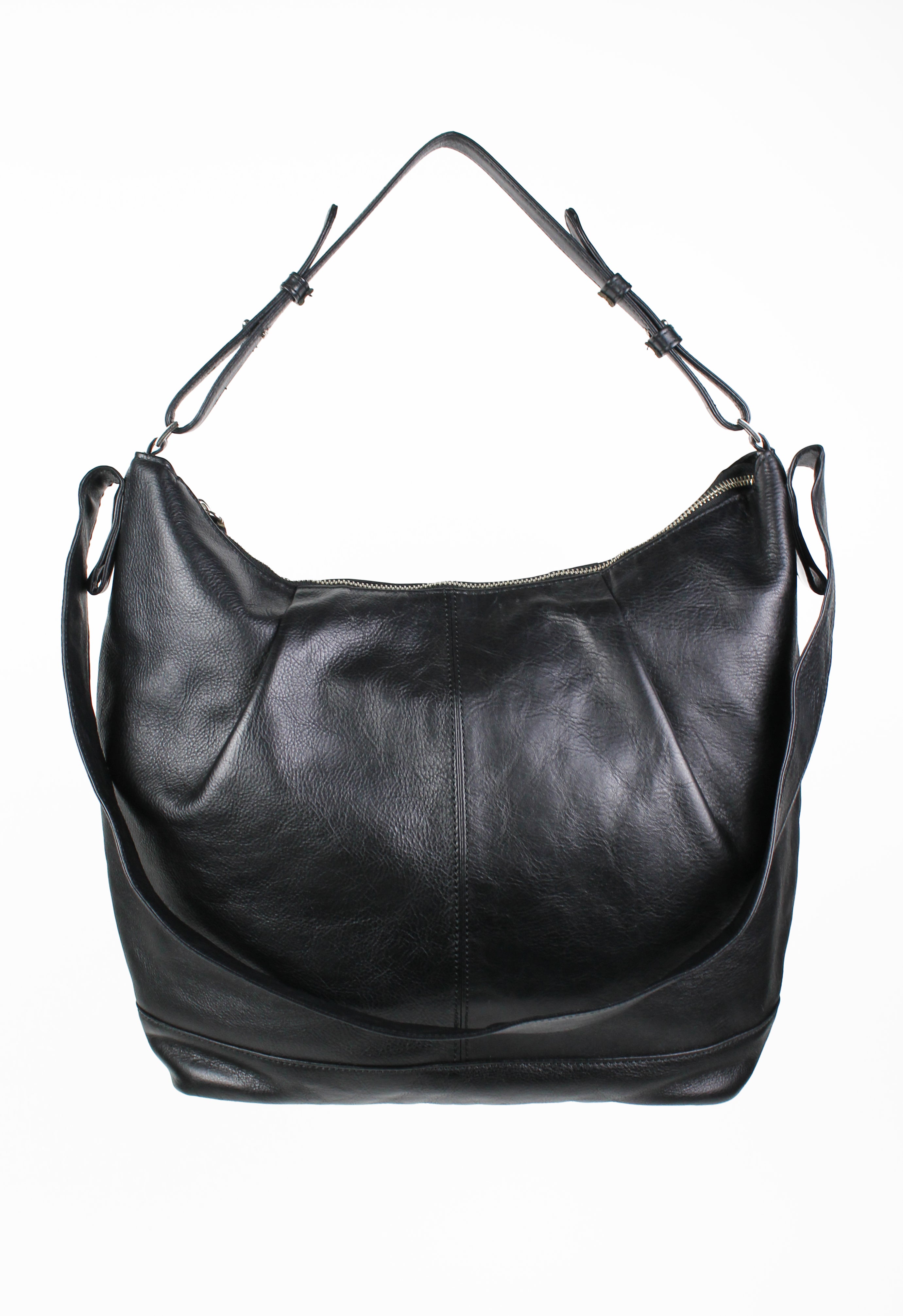 YOHJI YAMAMOTO Y'S FW 2013 LARGE LEATHER DOUBLE STRAP BAG