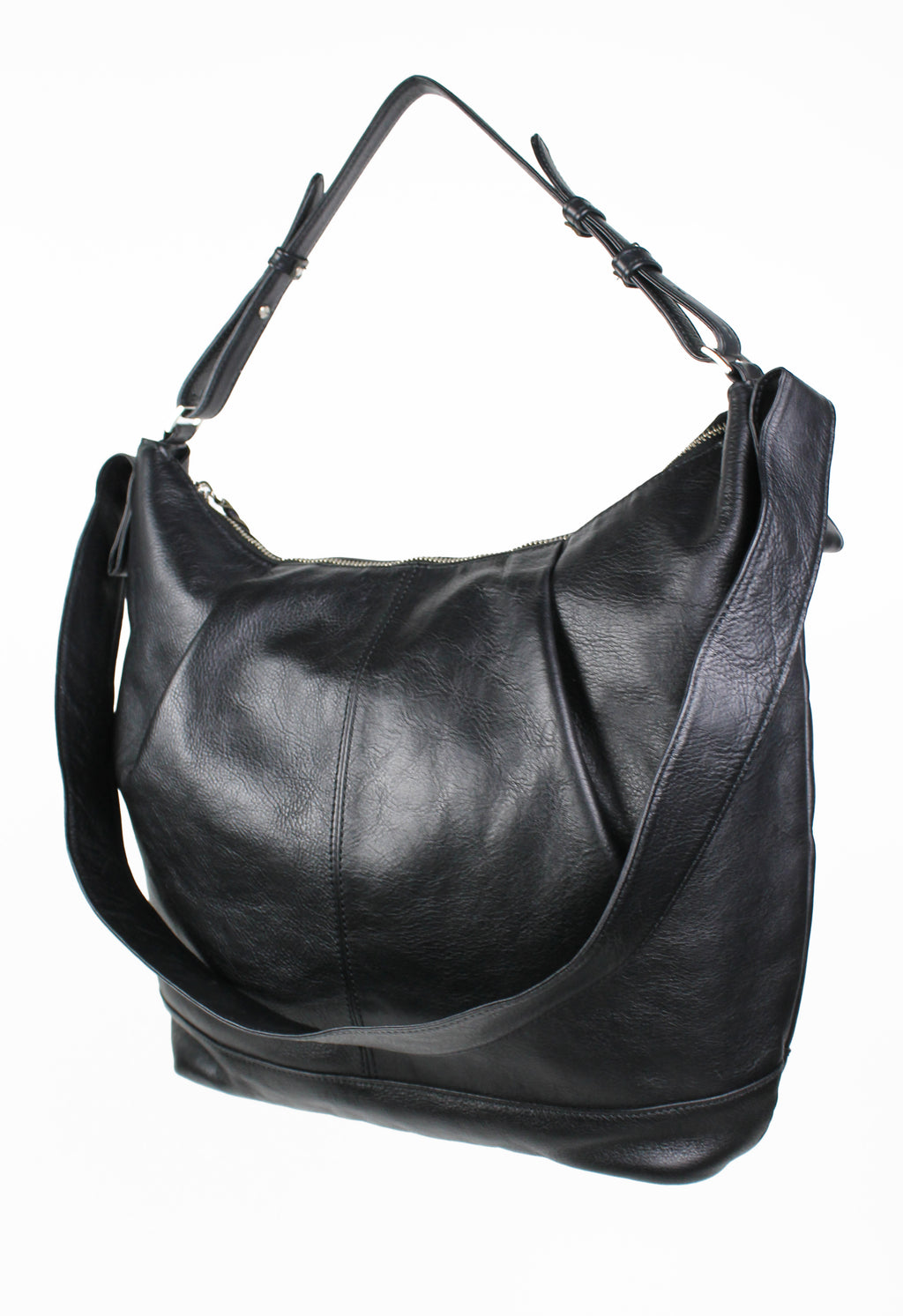 YOHJI YAMAMOTO Y'S FW 2013 LARGE LEATHER DOUBLE STRAP BAG