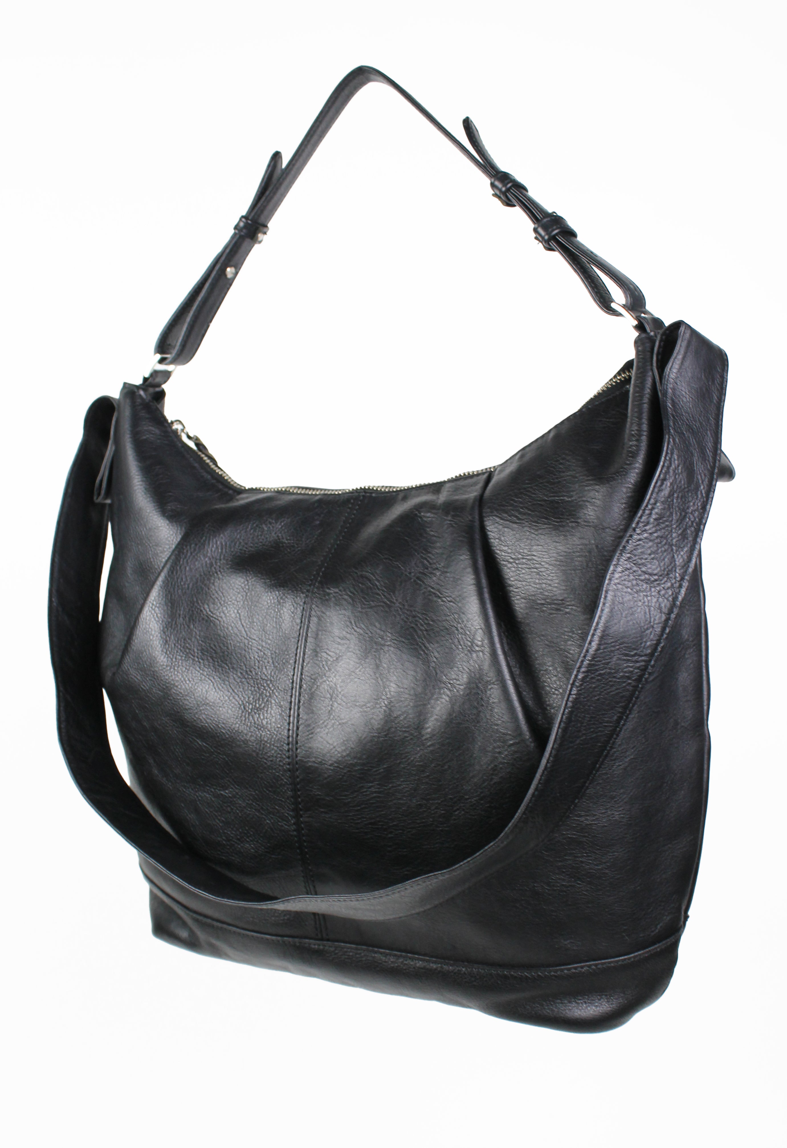 YOHJI YAMAMOTO Y'S FW 2013 LARGE LEATHER DOUBLE STRAP BAG