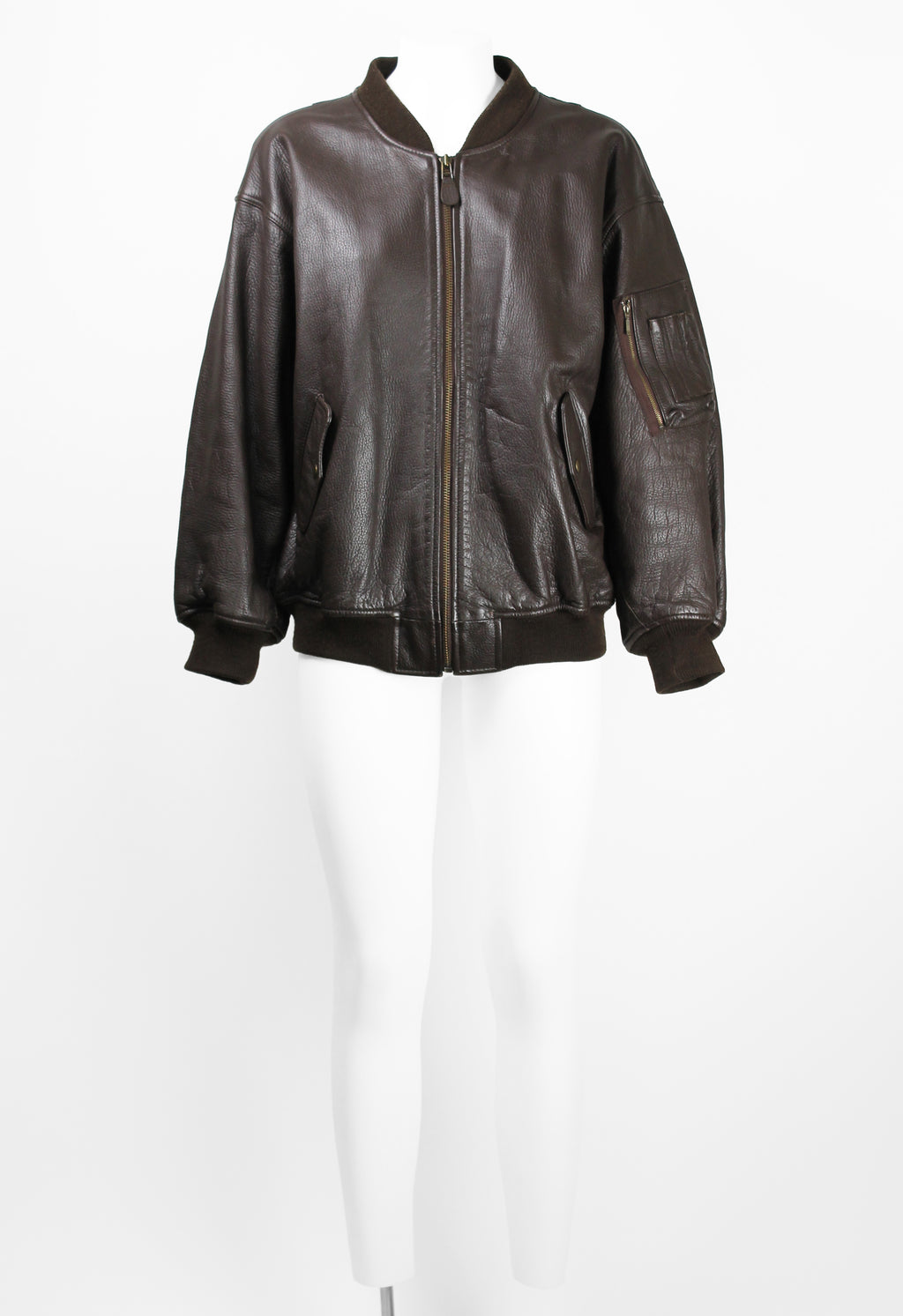 YOHJI YAMAMOTO Y'S 1980'S LEATHER BOMBER JACKET