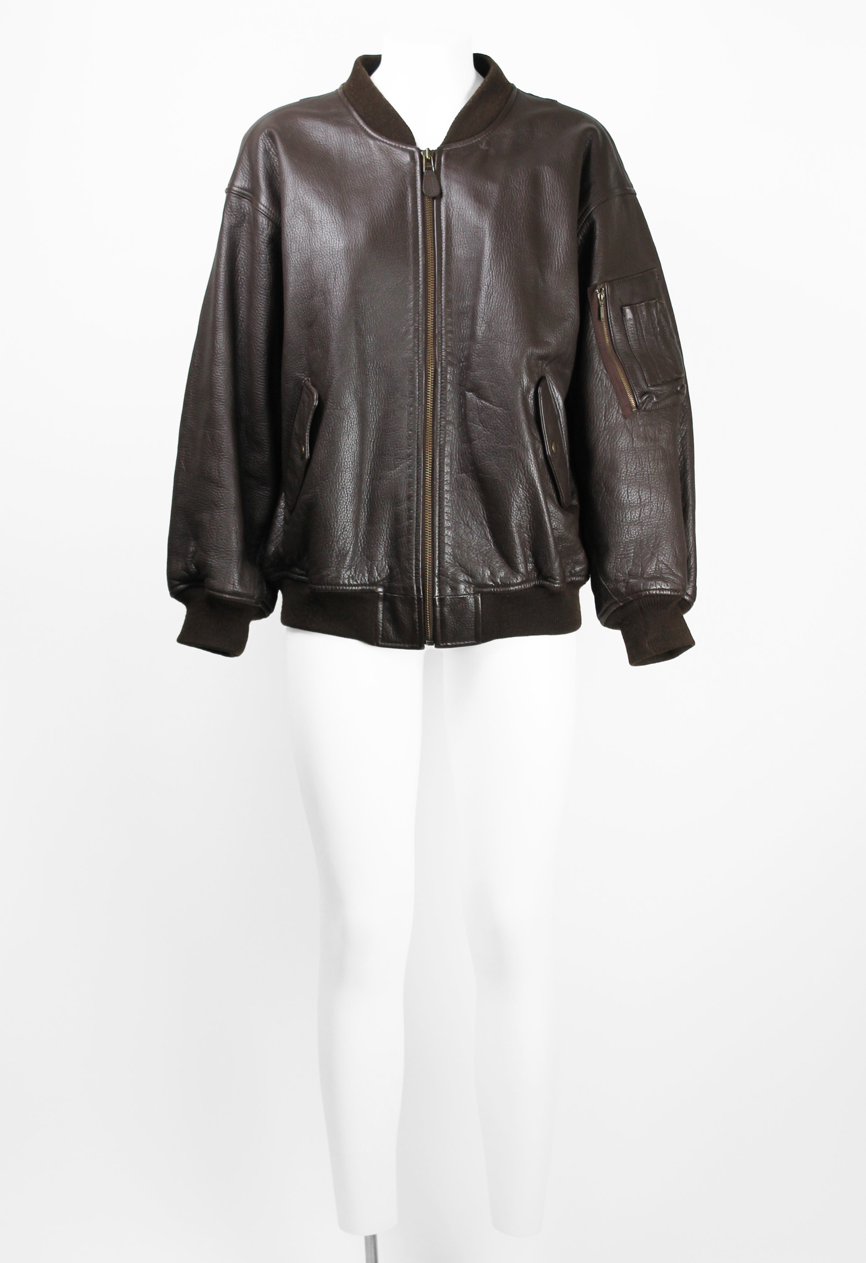 YOHJI YAMAMOTO Y'S 1980'S LEATHER BOMBER JACKET