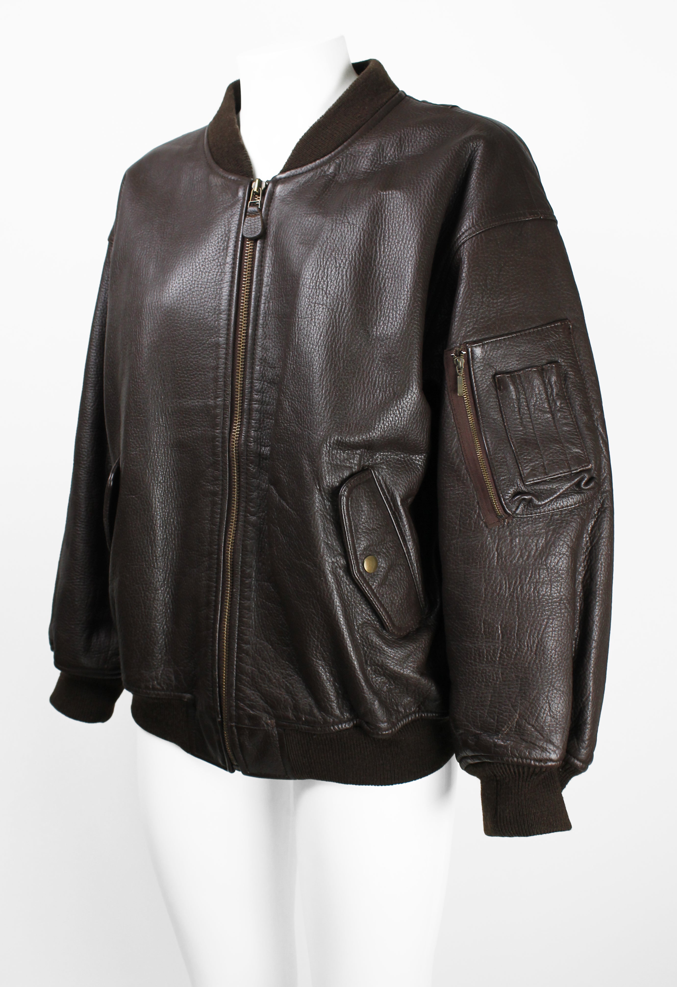 YOHJI YAMAMOTO Y'S 1980'S LEATHER BOMBER JACKET