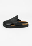 YOHJI YAMAMOTO Y'S LEATHER AND SUEDE SLIP ON SHOES