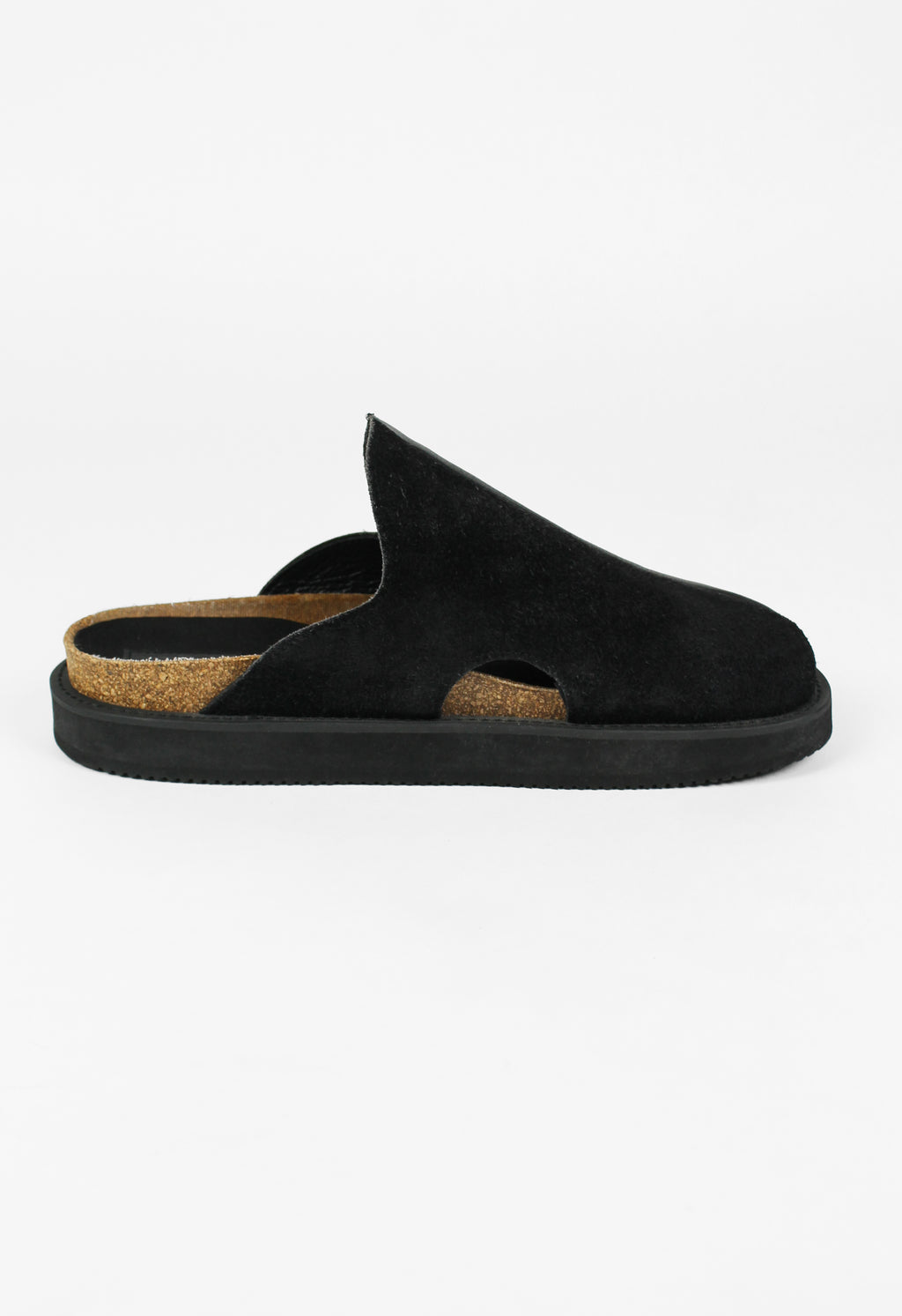 YOHJI YAMAMOTO Y'S LEATHER AND SUEDE SLIP ON SHOES