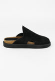 YOHJI YAMAMOTO Y'S LEATHER AND SUEDE SLIP ON SHOES