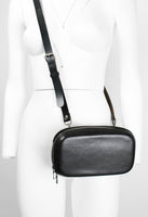 YOHJI YAMAMOTO Y'S STRUCTURED LEATHER CROSSBODY BAG