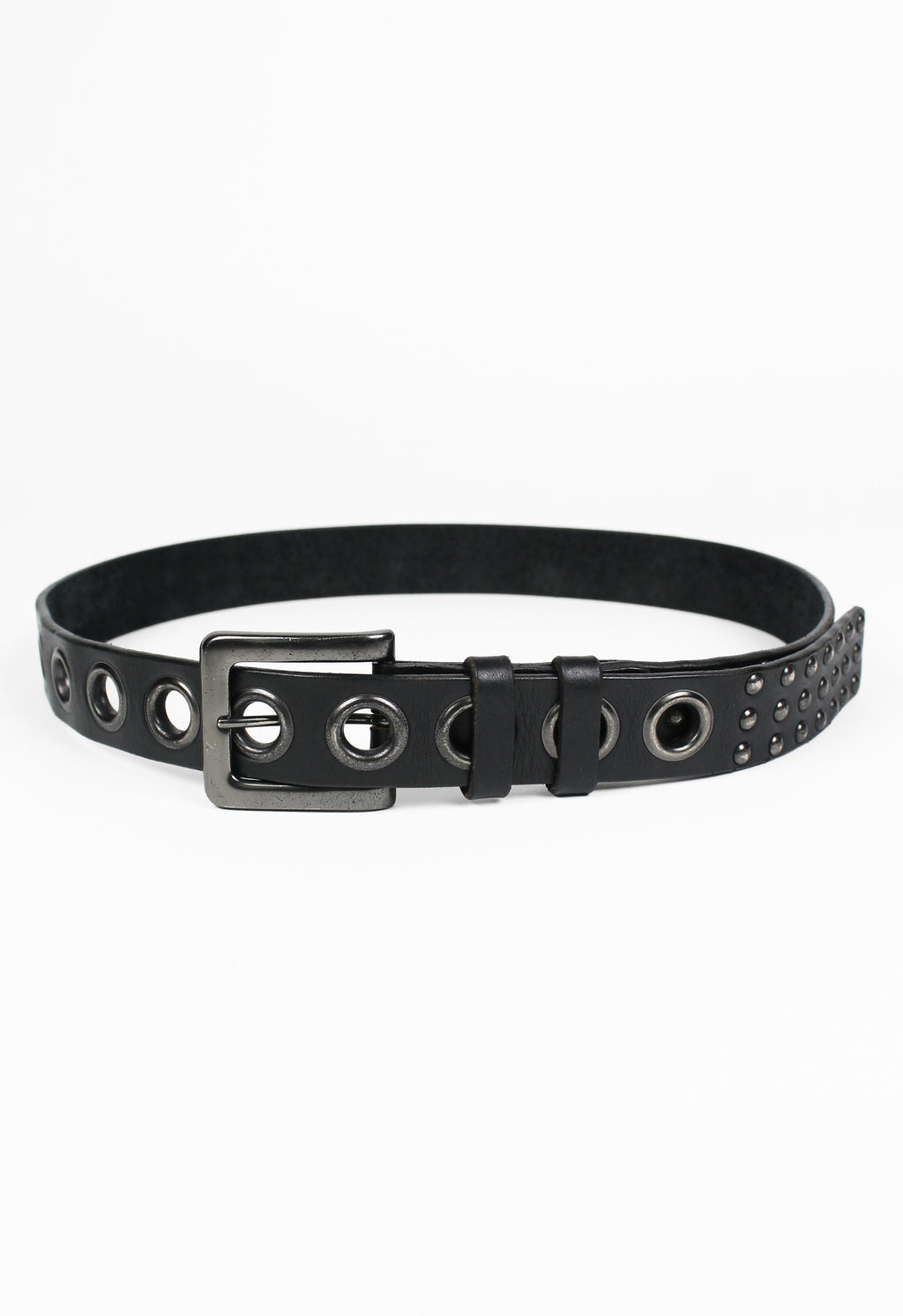 YOHJI YAMAMOTO Y'S STUDDED OVERSIZED EYELET BELT