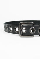 YOHJI YAMAMOTO Y'S STUDDED OVERSIZED EYELET BELT