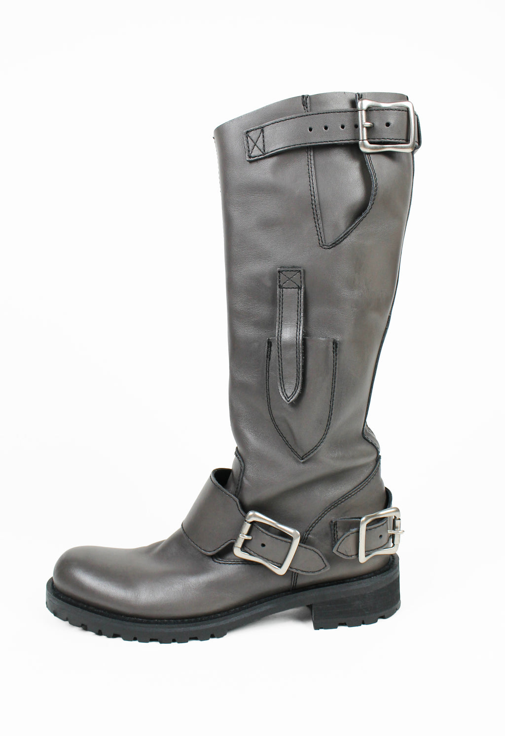 YOHJI YAMAMOTO Y'S TALL MULTI-BUCKLE BOOTS