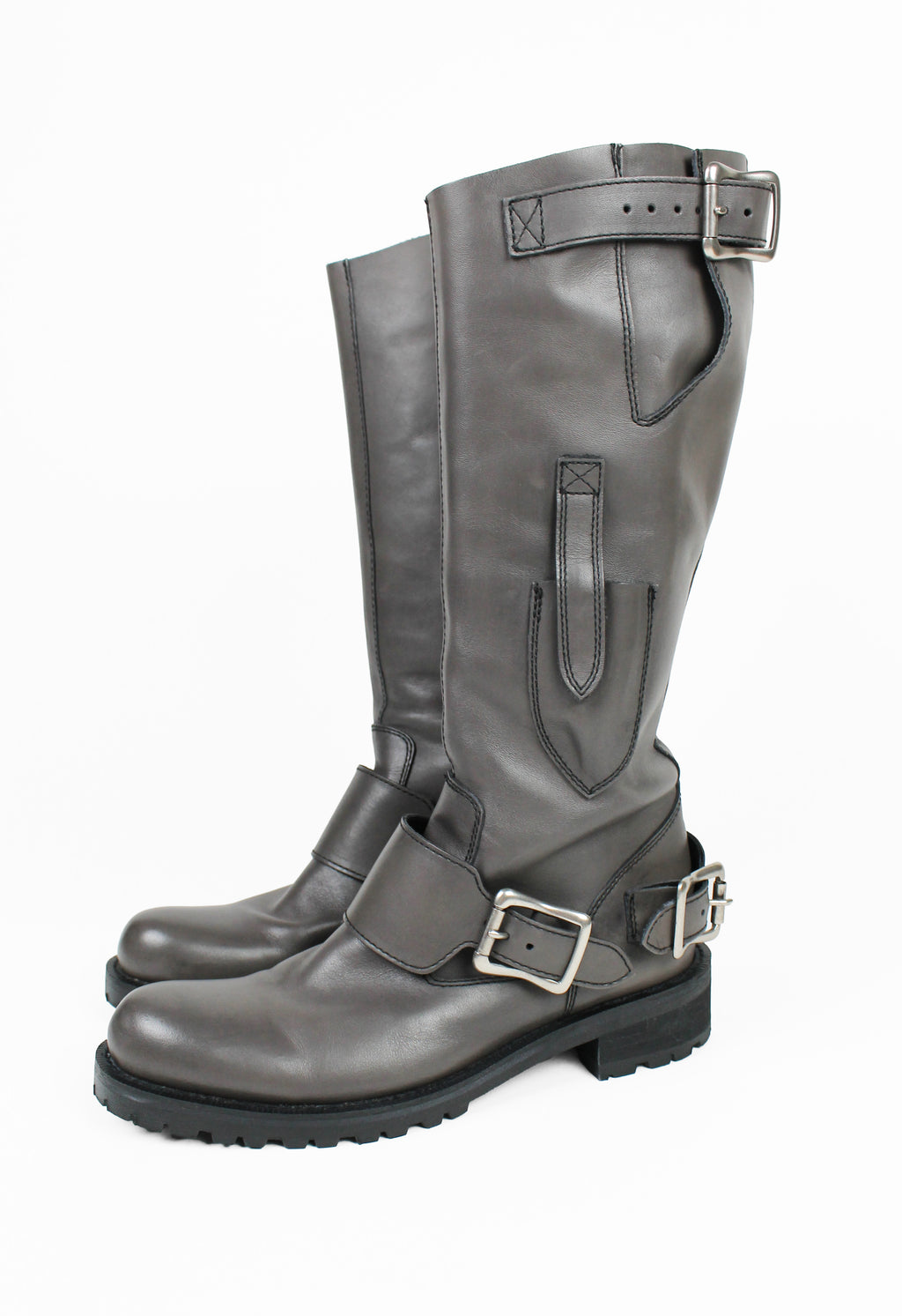 YOHJI YAMAMOTO Y'S TALL MULTI-BUCKLE BOOTS