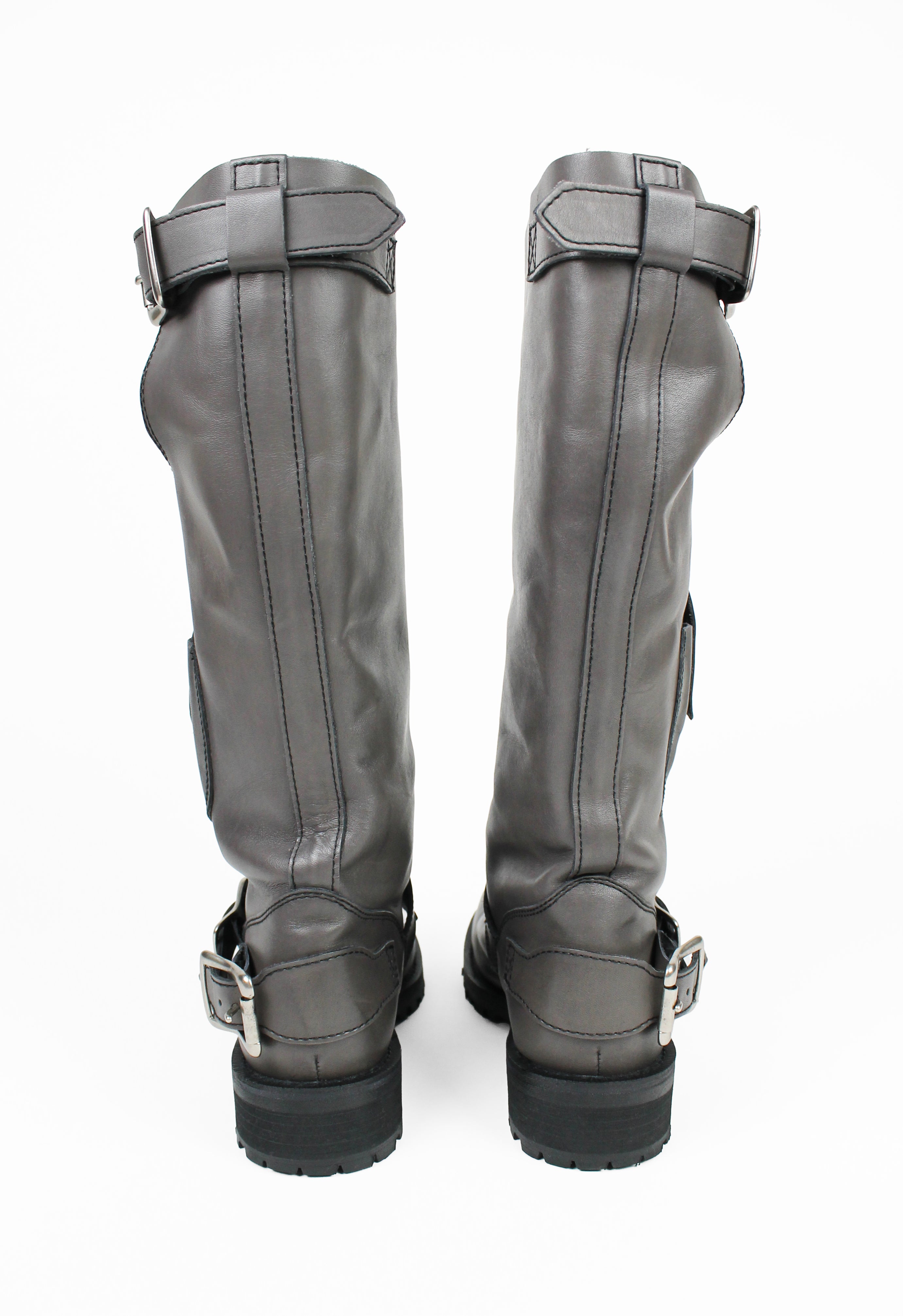 YOHJI YAMAMOTO Y'S TALL MULTI-BUCKLE BOOTS